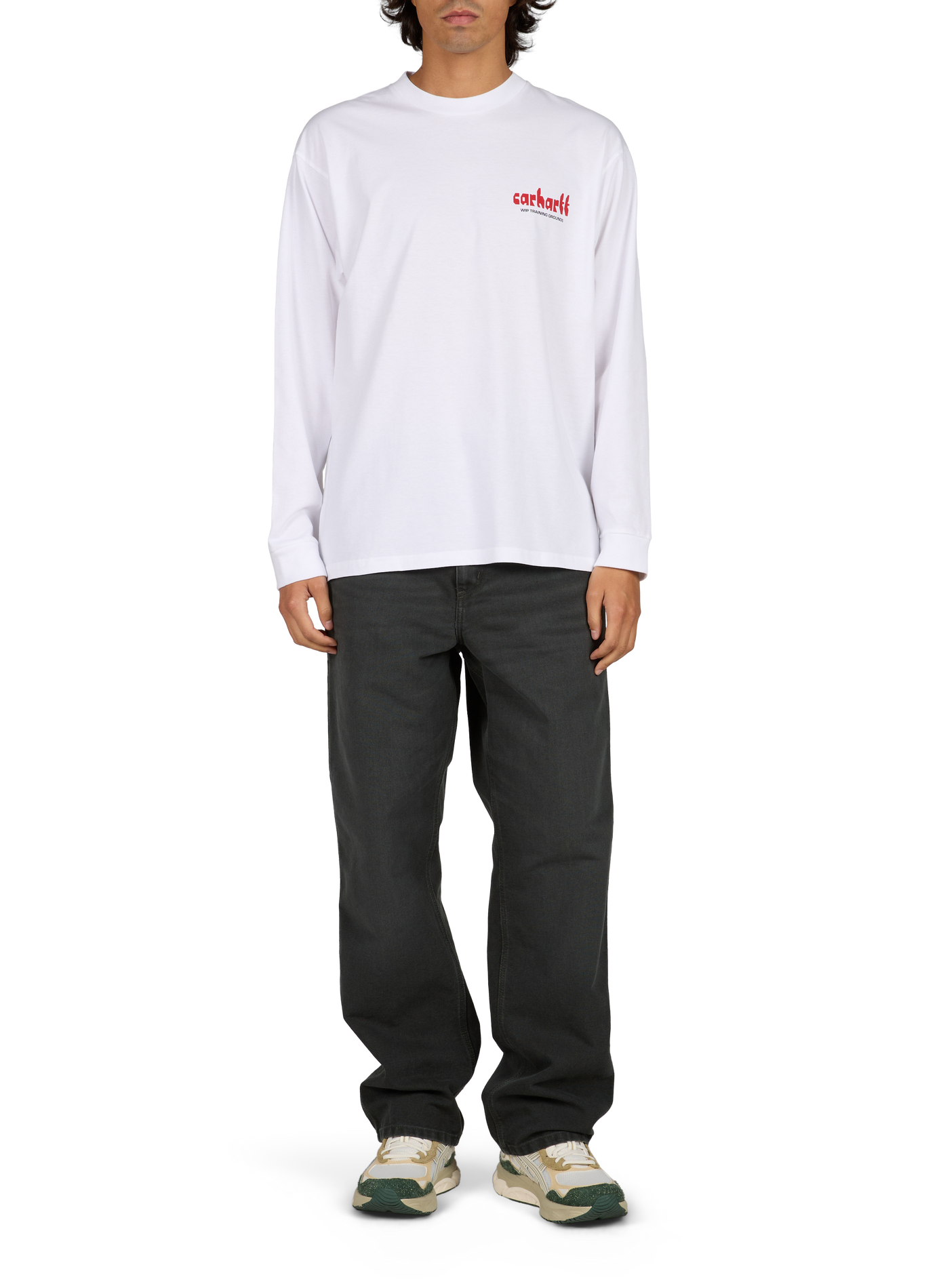 T-shirt ample col rond sérigraphié CARHARTT WIP Blanc