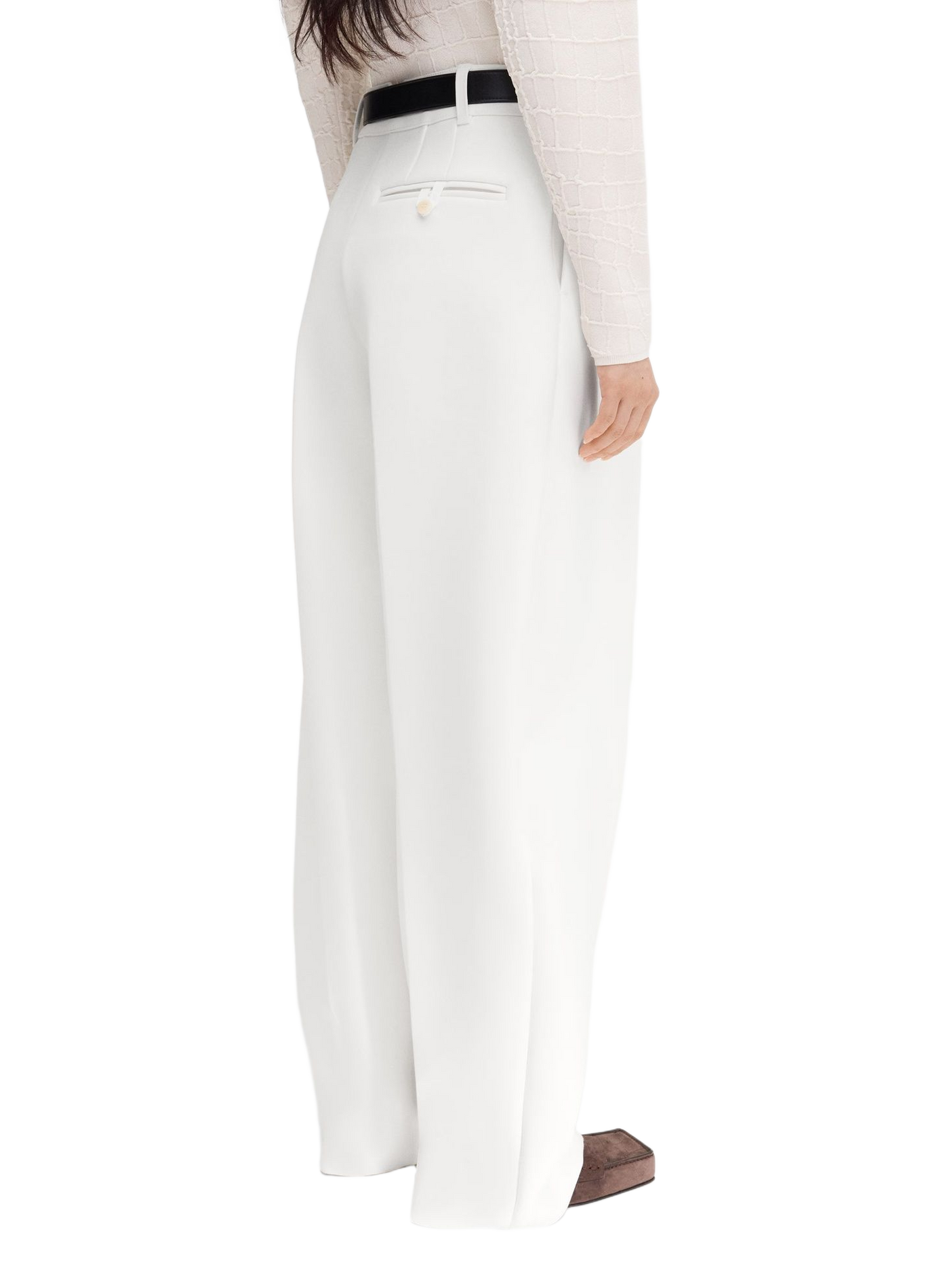Le pantalon Ovalo ample JACQUEMUS White