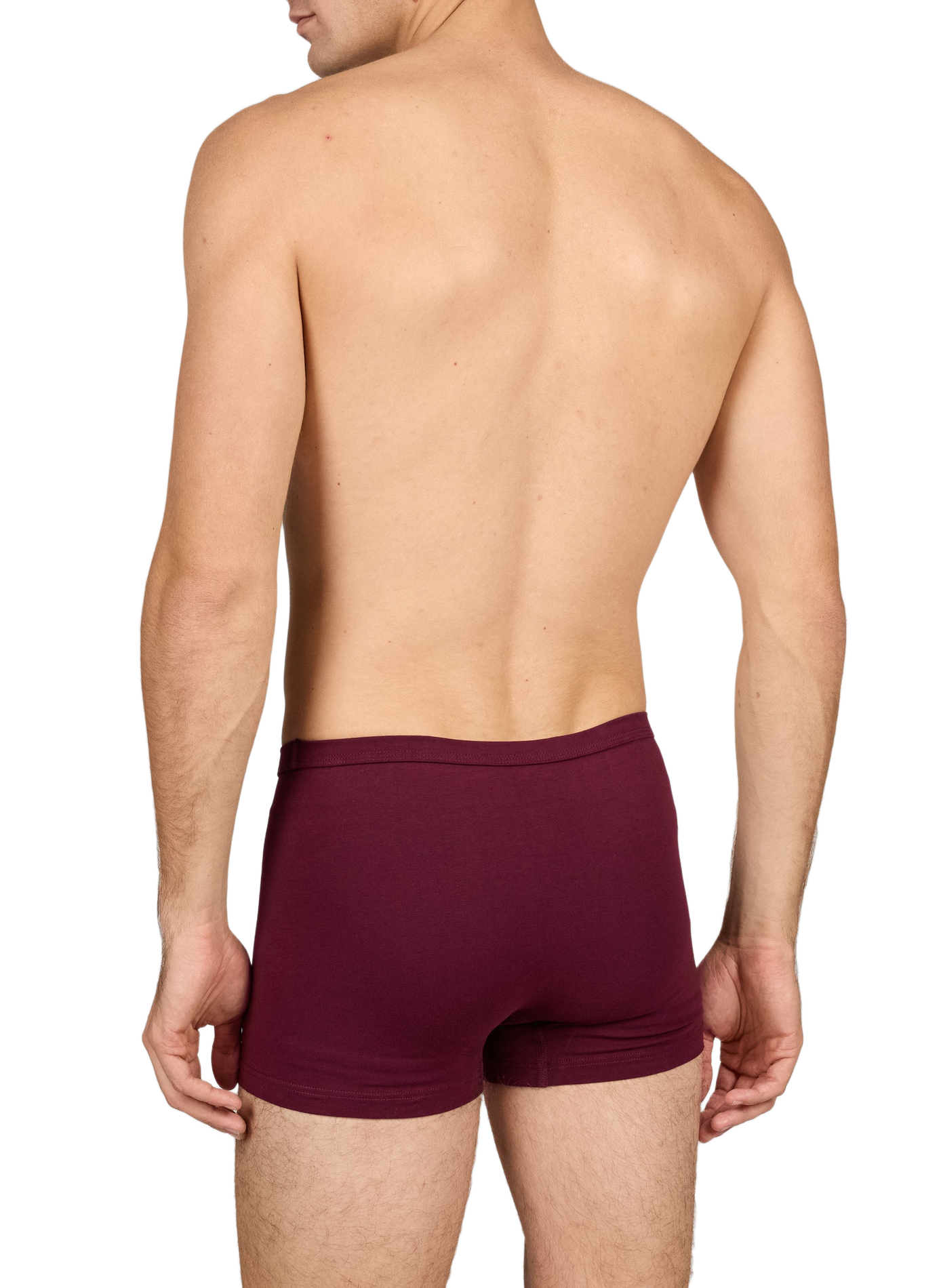 Plain straight-cut boxer shorts AU PRINTEMPS PARIS Red