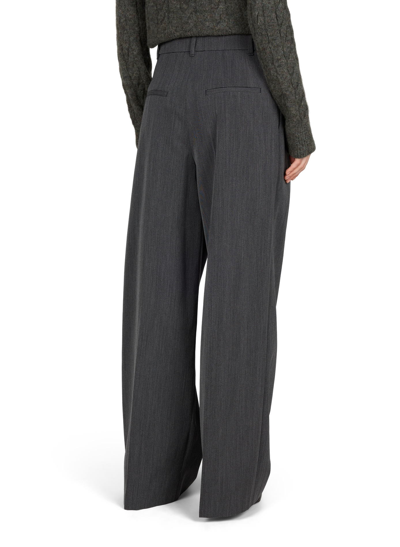 Wide-leg high-waisted tailored trousers A.P.C. Grey