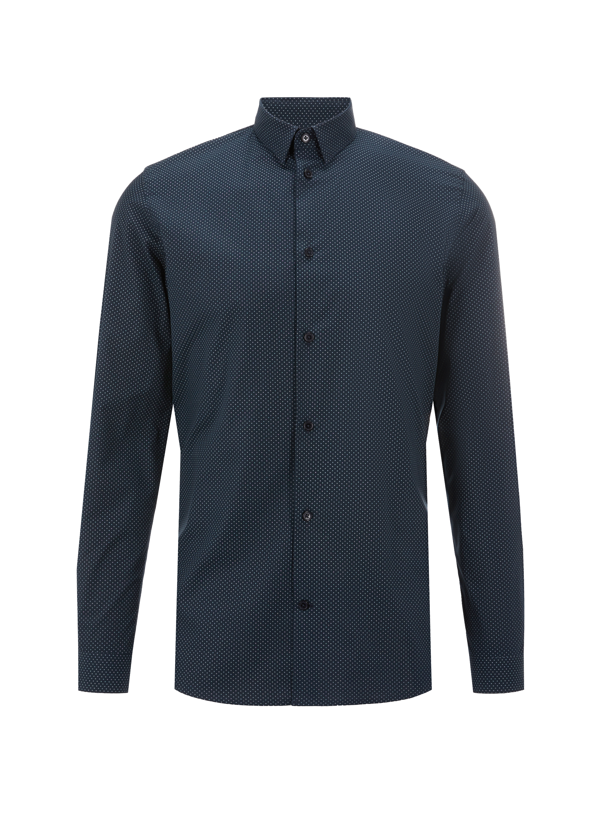 Chemise imprimée en coton AU PRINTEMPS PARIS Bleu