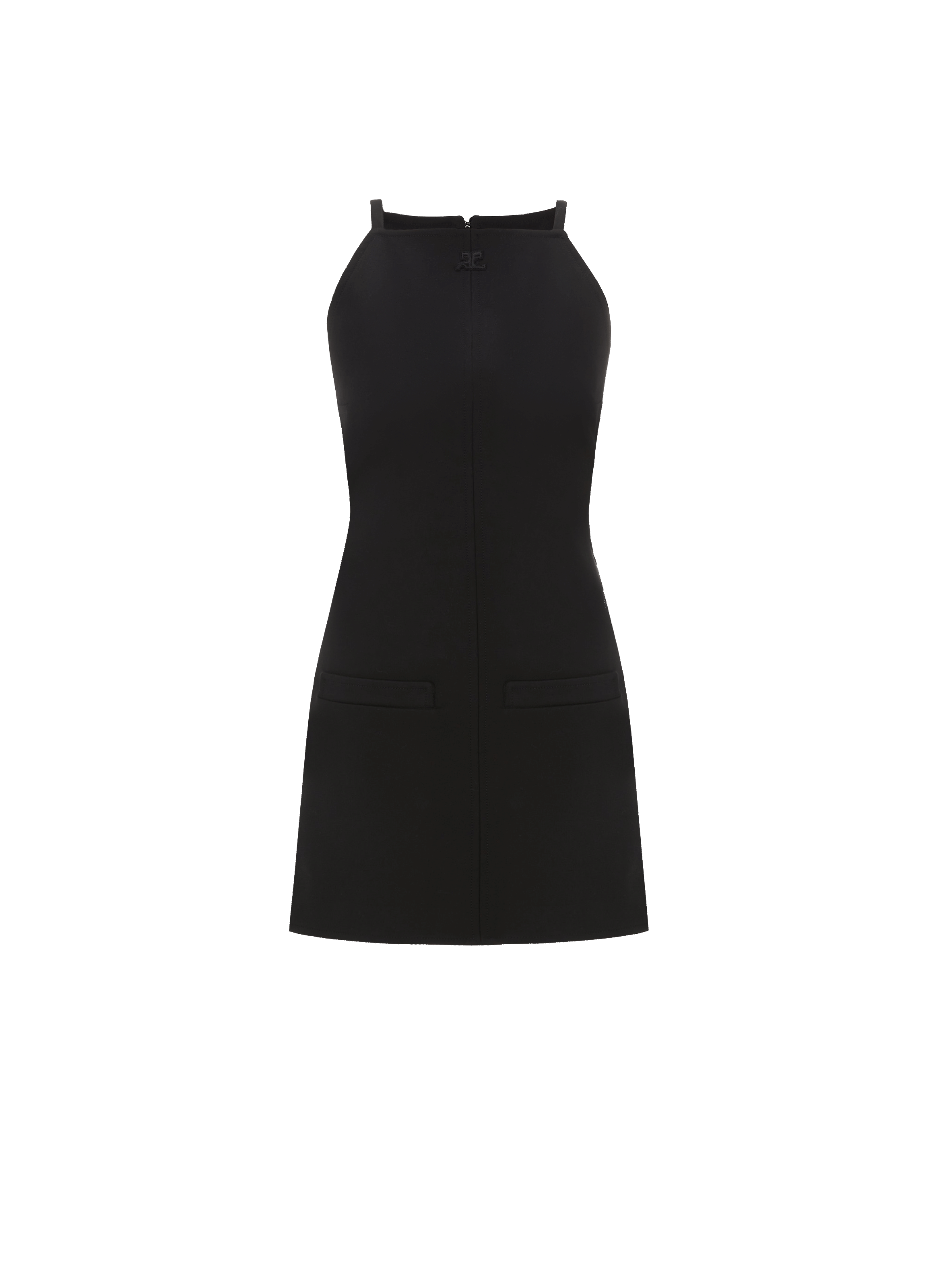 Robe courte Cercle en crêpe stretch