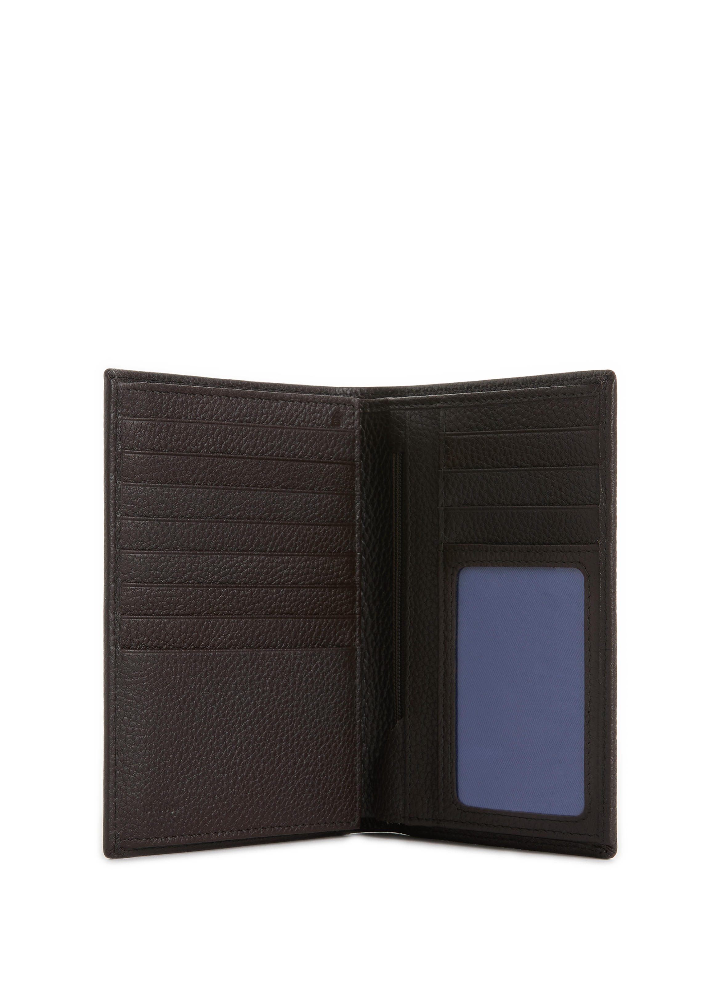 Grand portefeuille vertical Charles en cuir