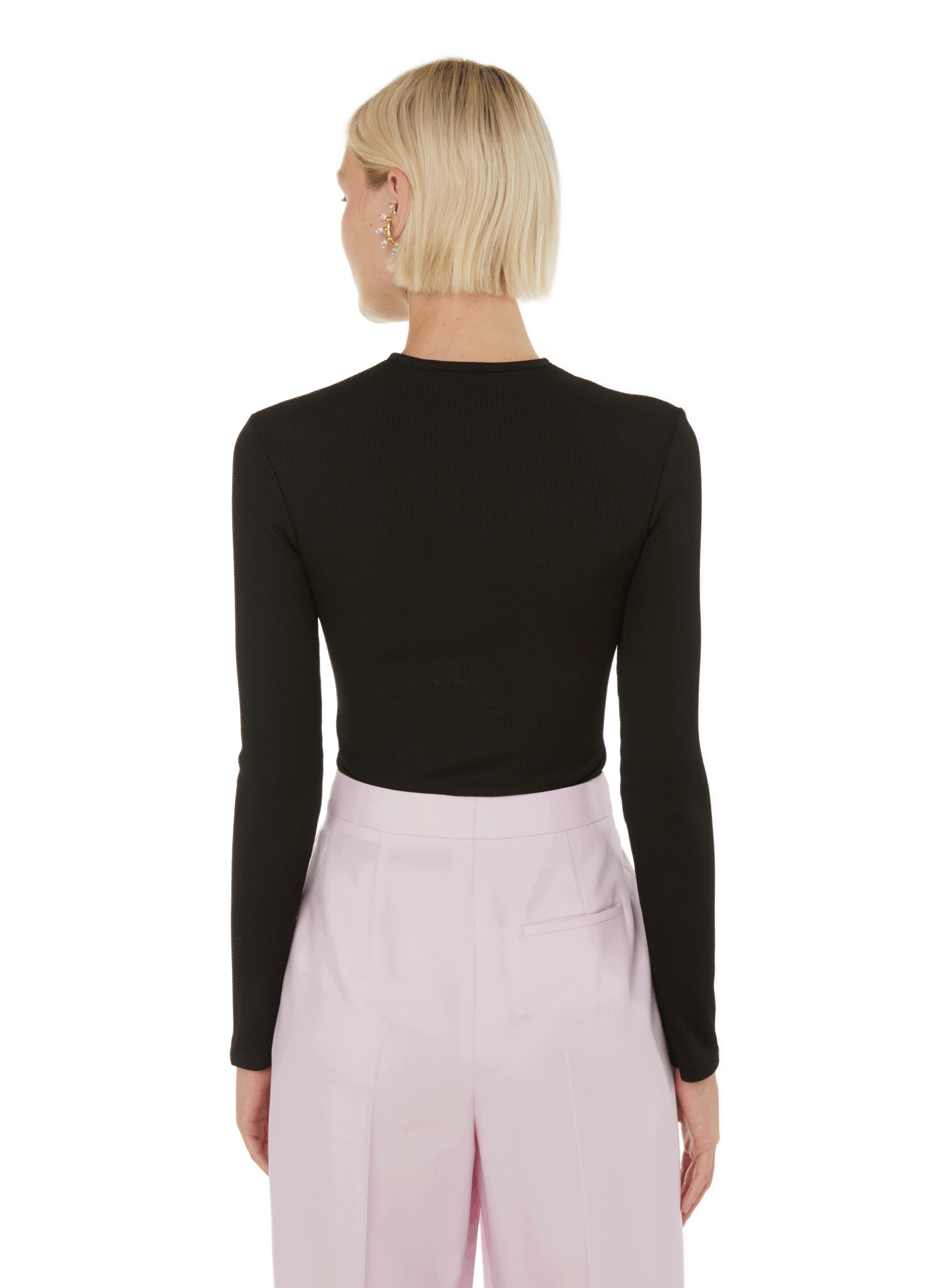 Top à détails ajourés CHRISTOPHER ESBER Noir