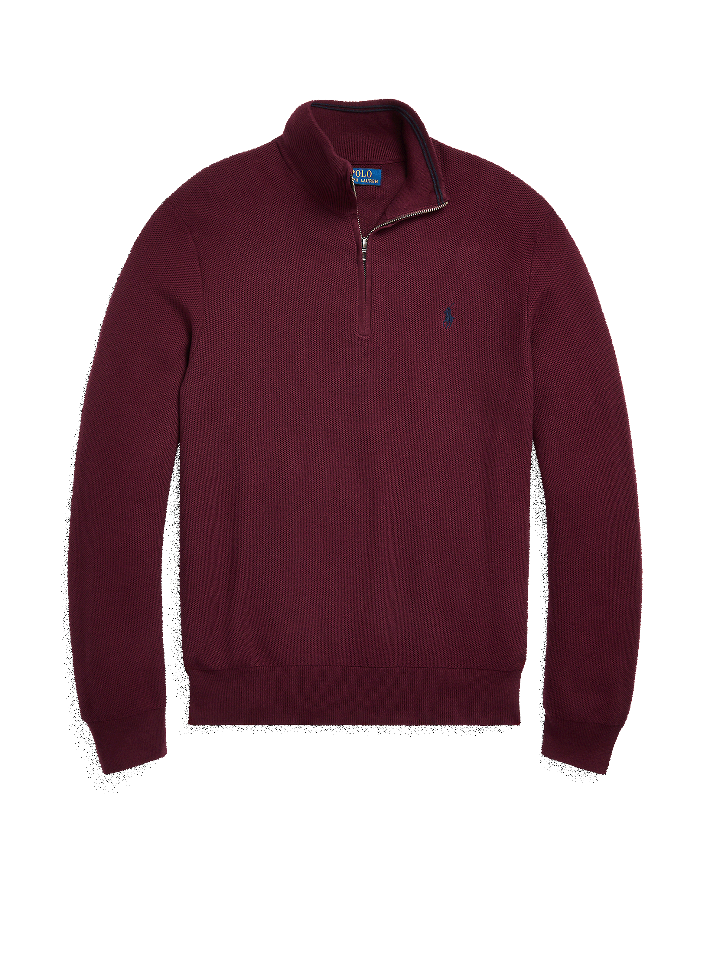 Pull col montant en coton