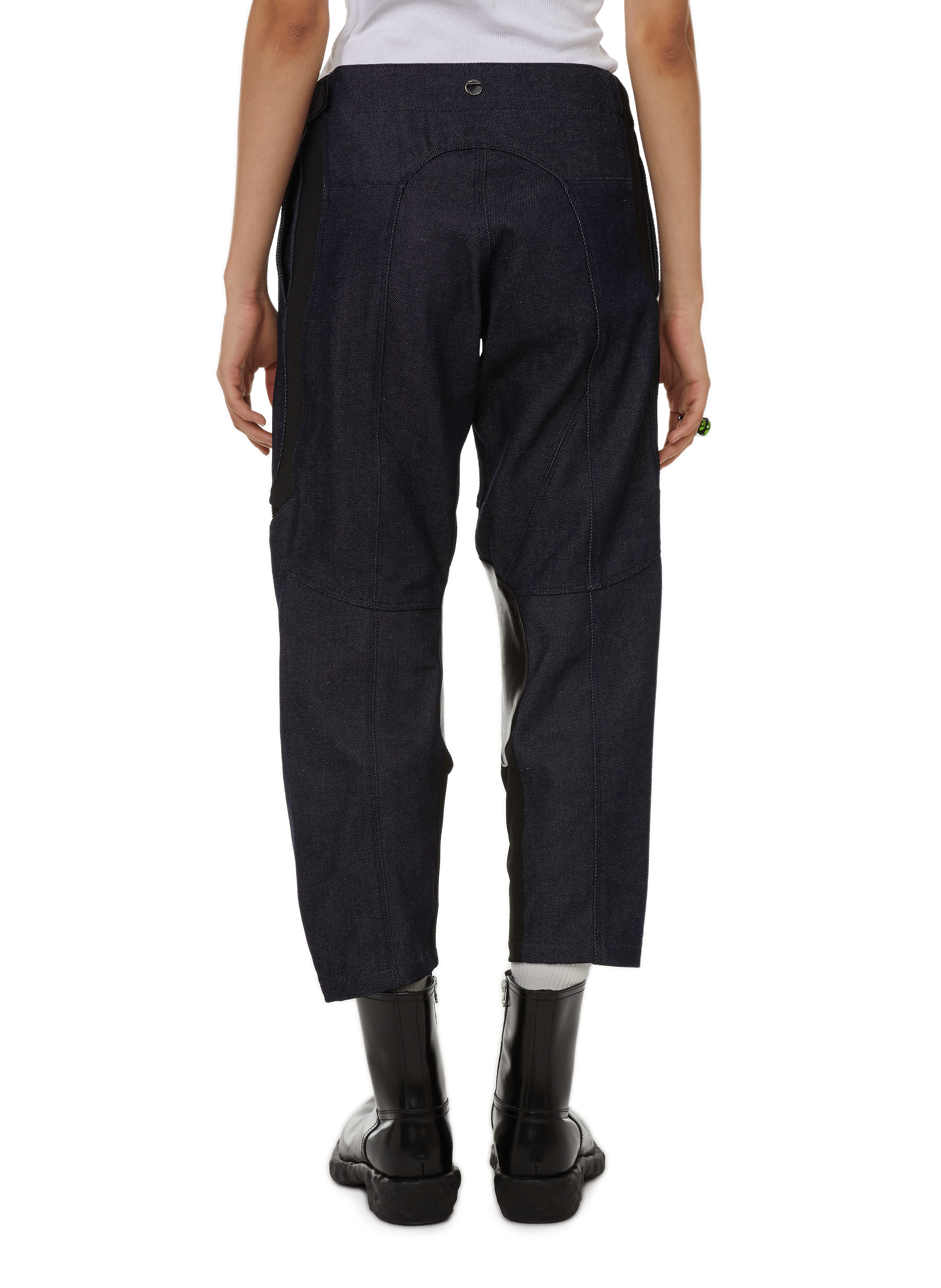 Pantalon bi-matière en coton COPERNI Bleu