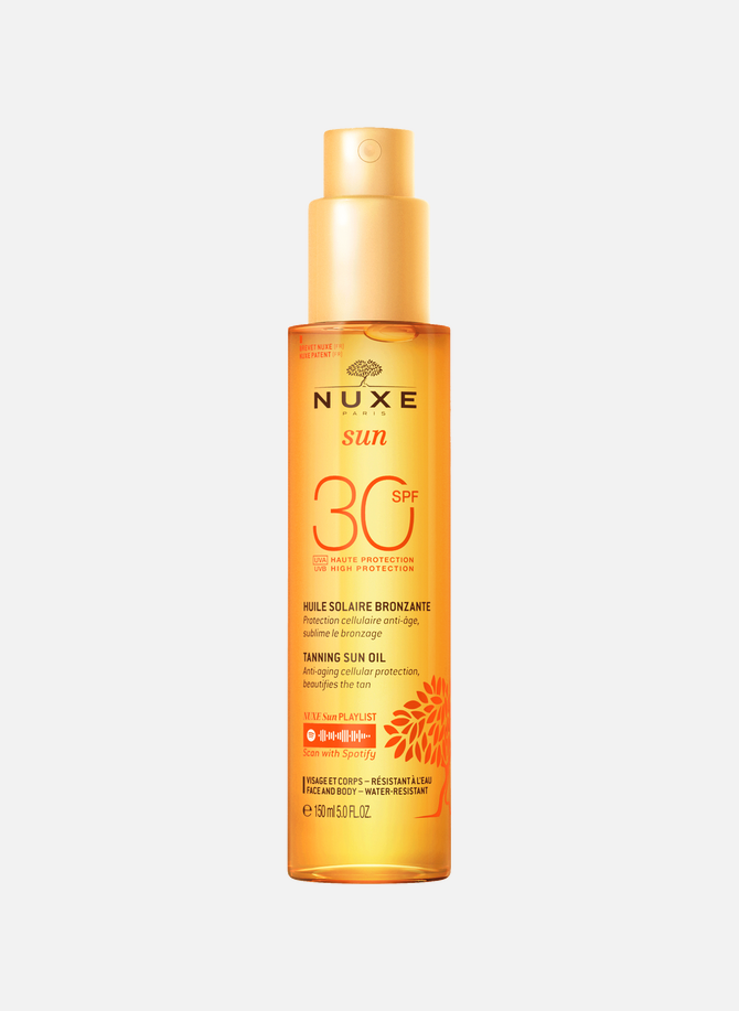 High Protection Tanning Sun Oil SPF30 face and body NUXE