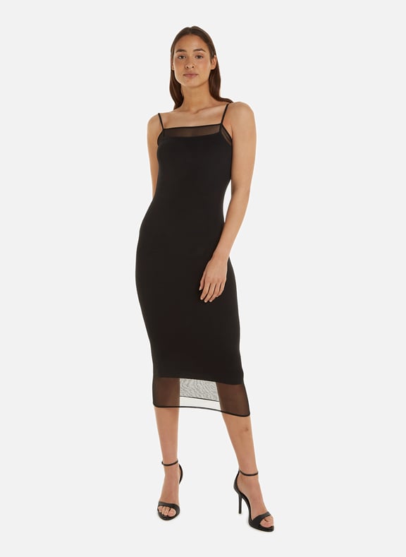 Robe longue moulante Noir by CALVIN KLEIN CALVIN KLEIN Robe longue moulante Noir