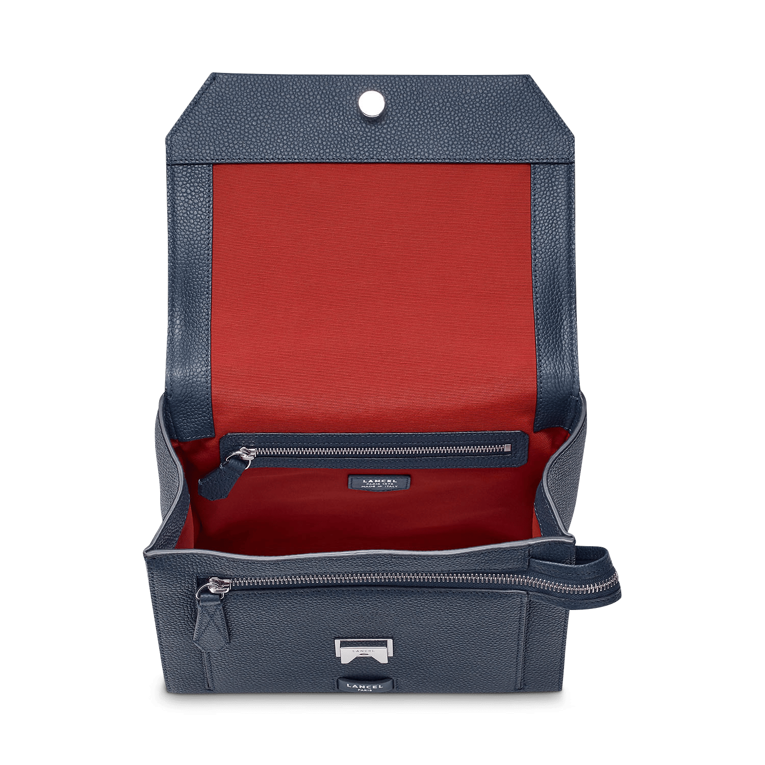 Sac rabat m ninon de lancel en cuir LANCEL Bleu