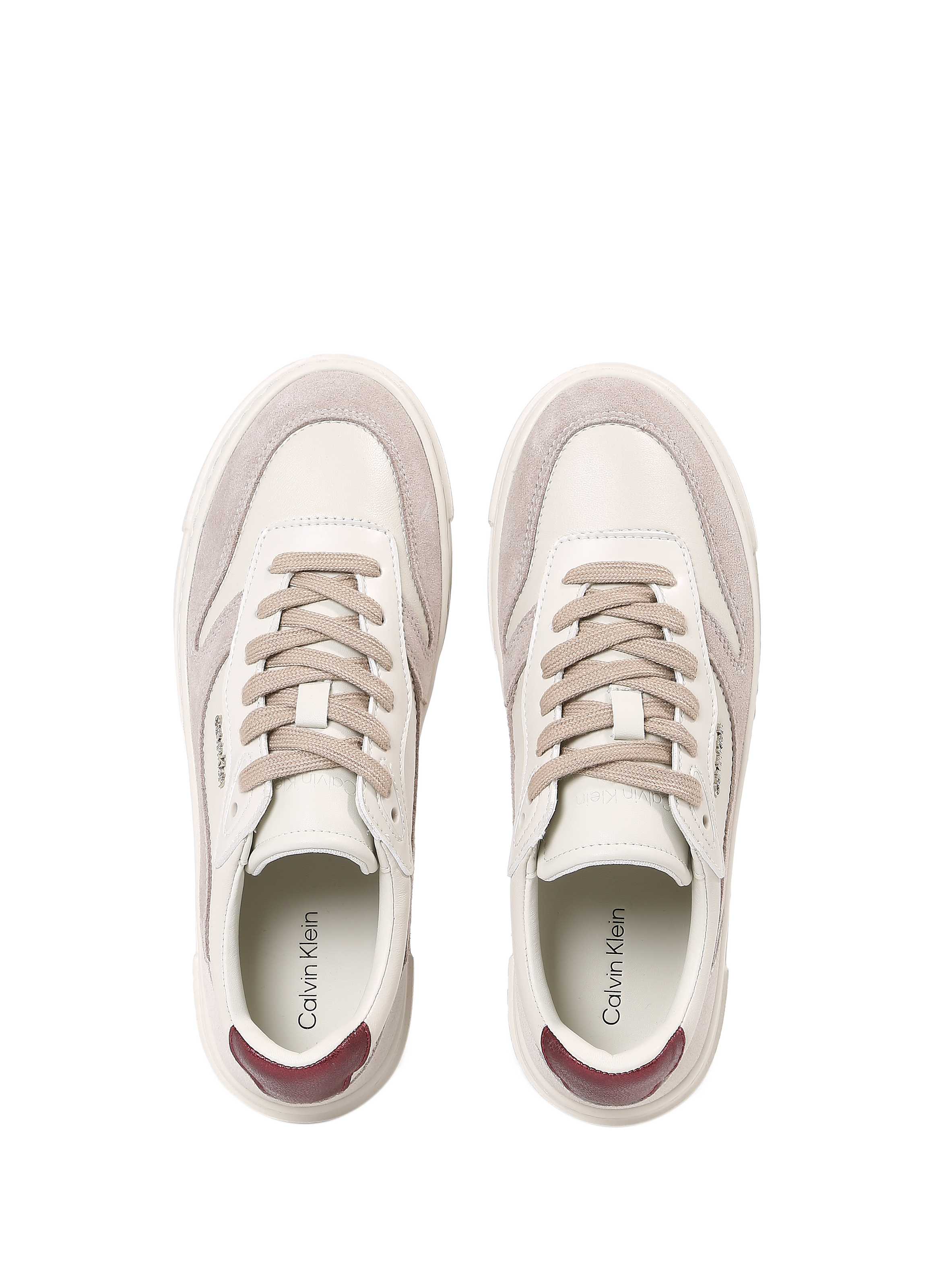 Leather sneakers CALVIN KLEIN Brown