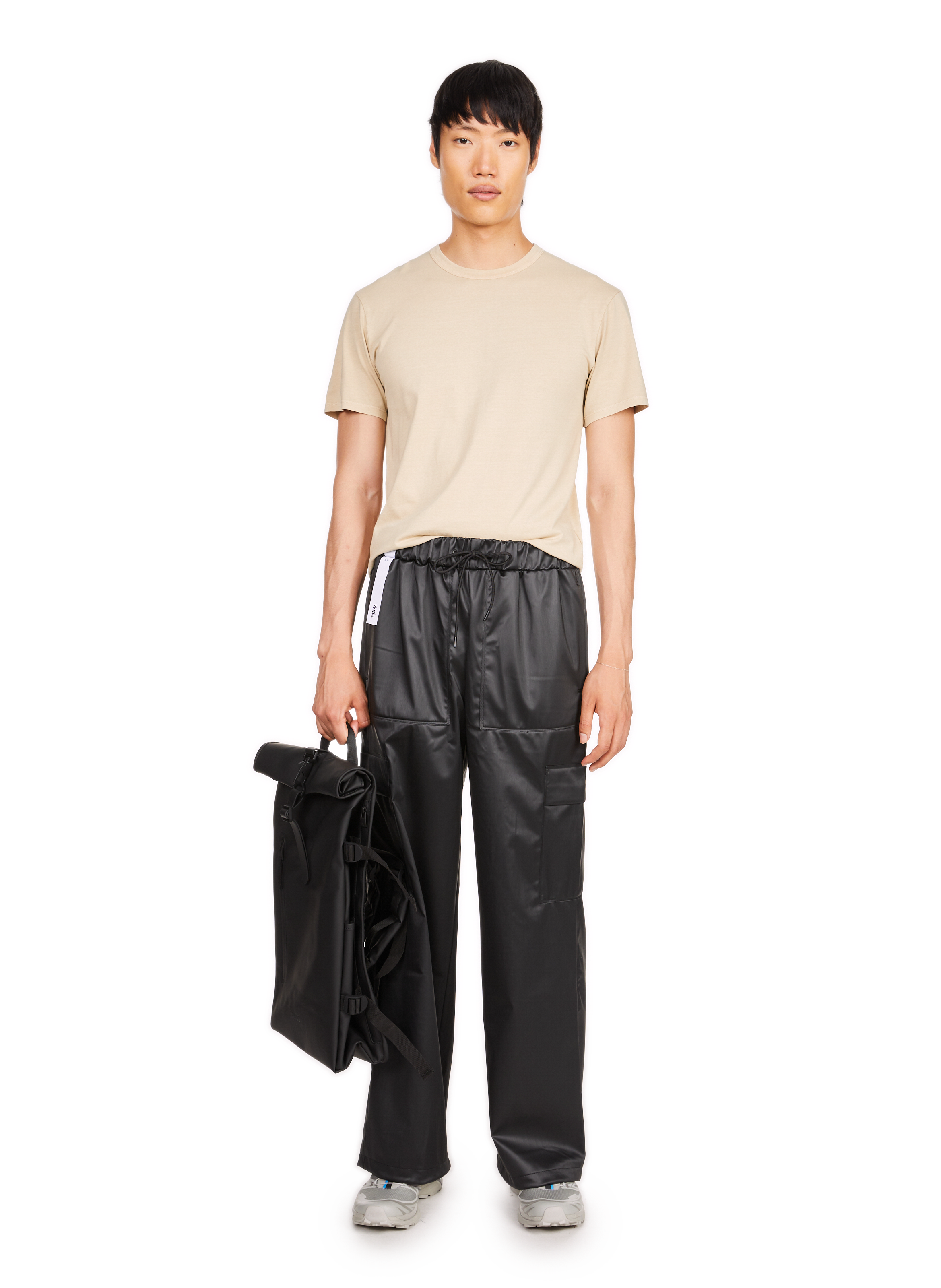 Rolltop Rucksack Large Backpack RAINS Black