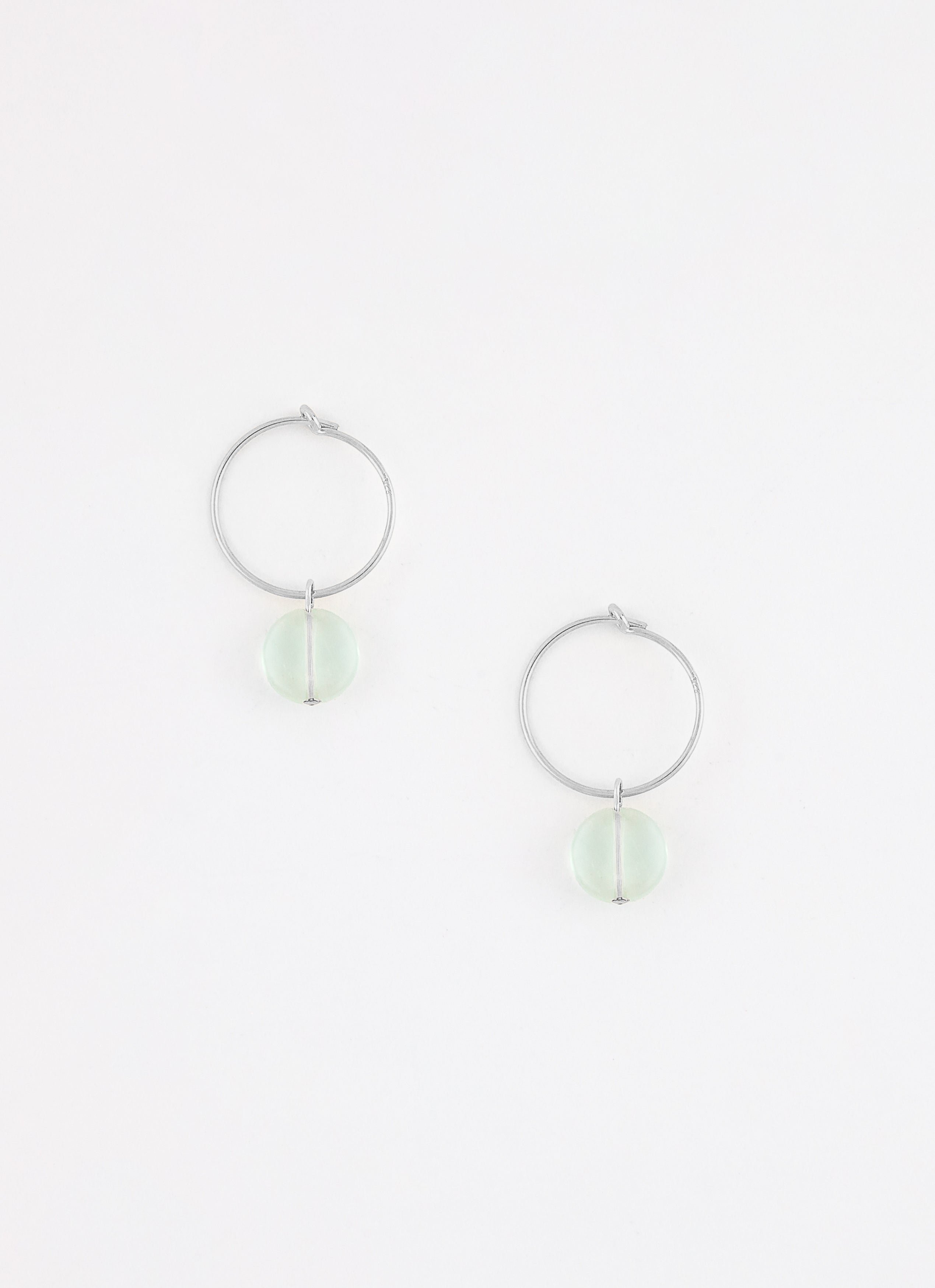 Créoles green argent 925 ArgentANNA SOTTILOTTA