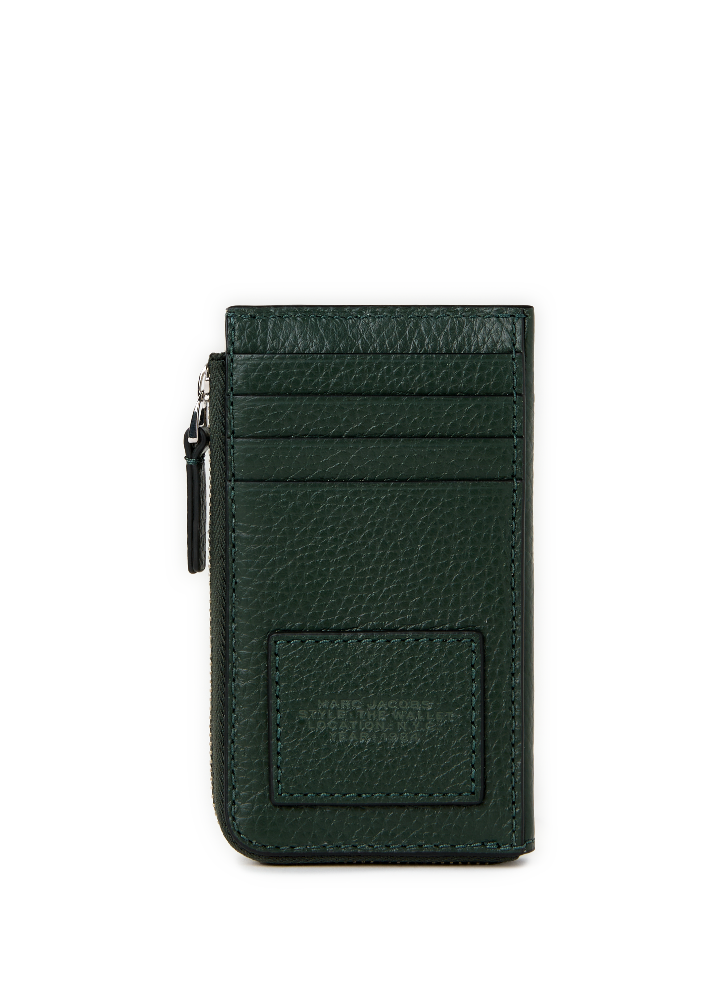 Porte-monnaie The Leather Top Zip MARC JACOBS Vert