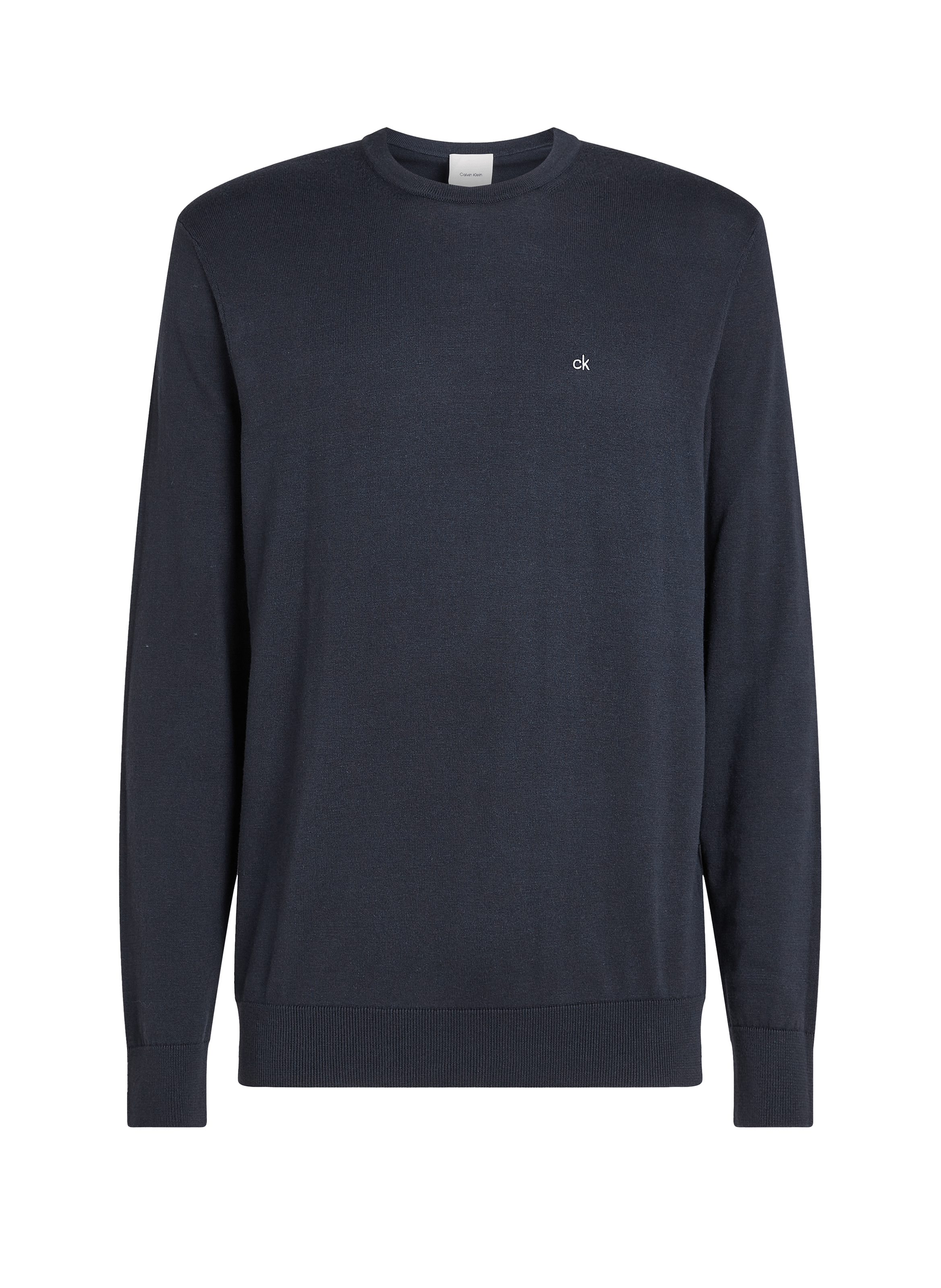 Pull en coton et soie CALVIN KLEIN Bleu