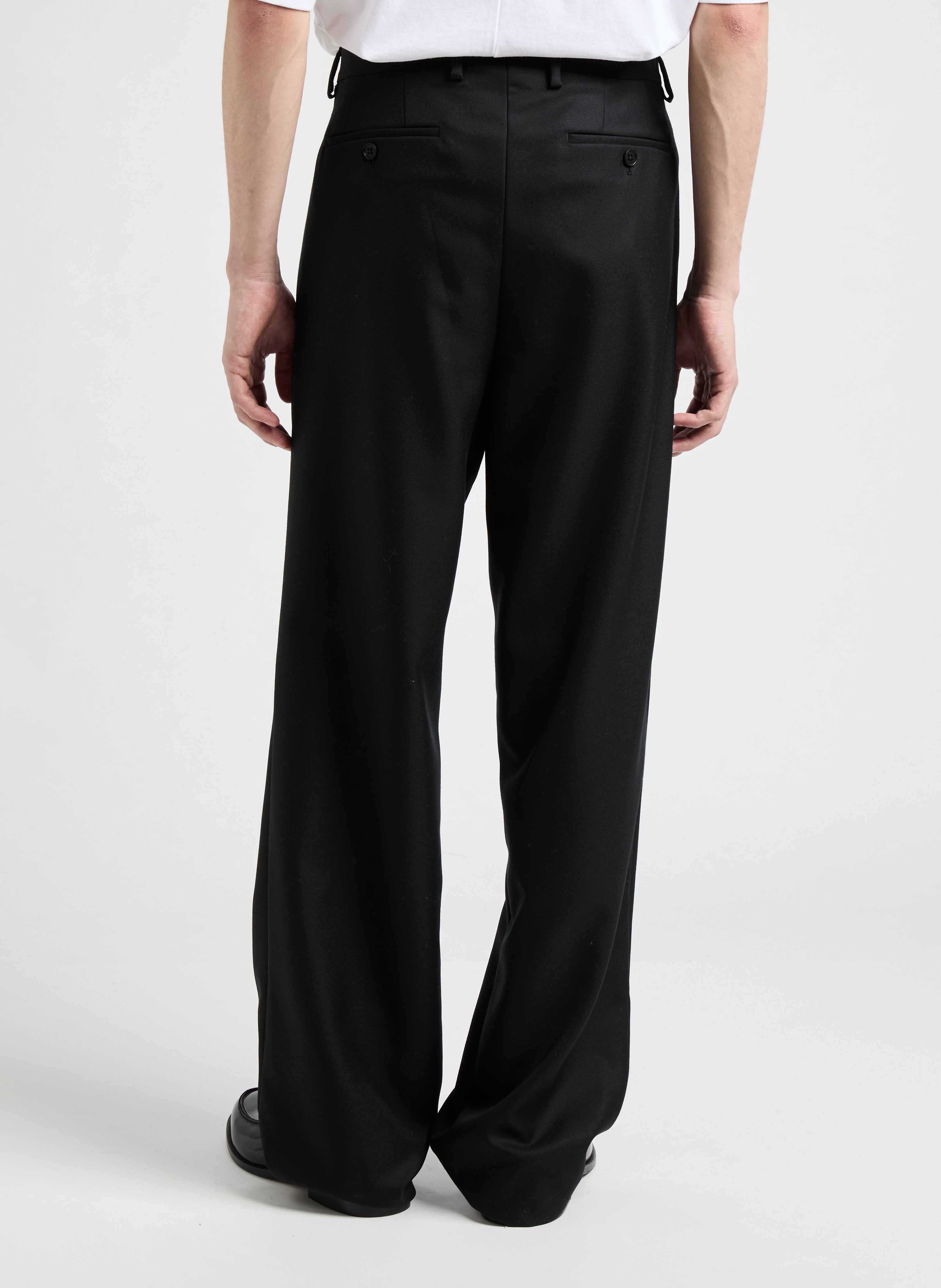 Fycle wool trousers SAISON 1865 Black