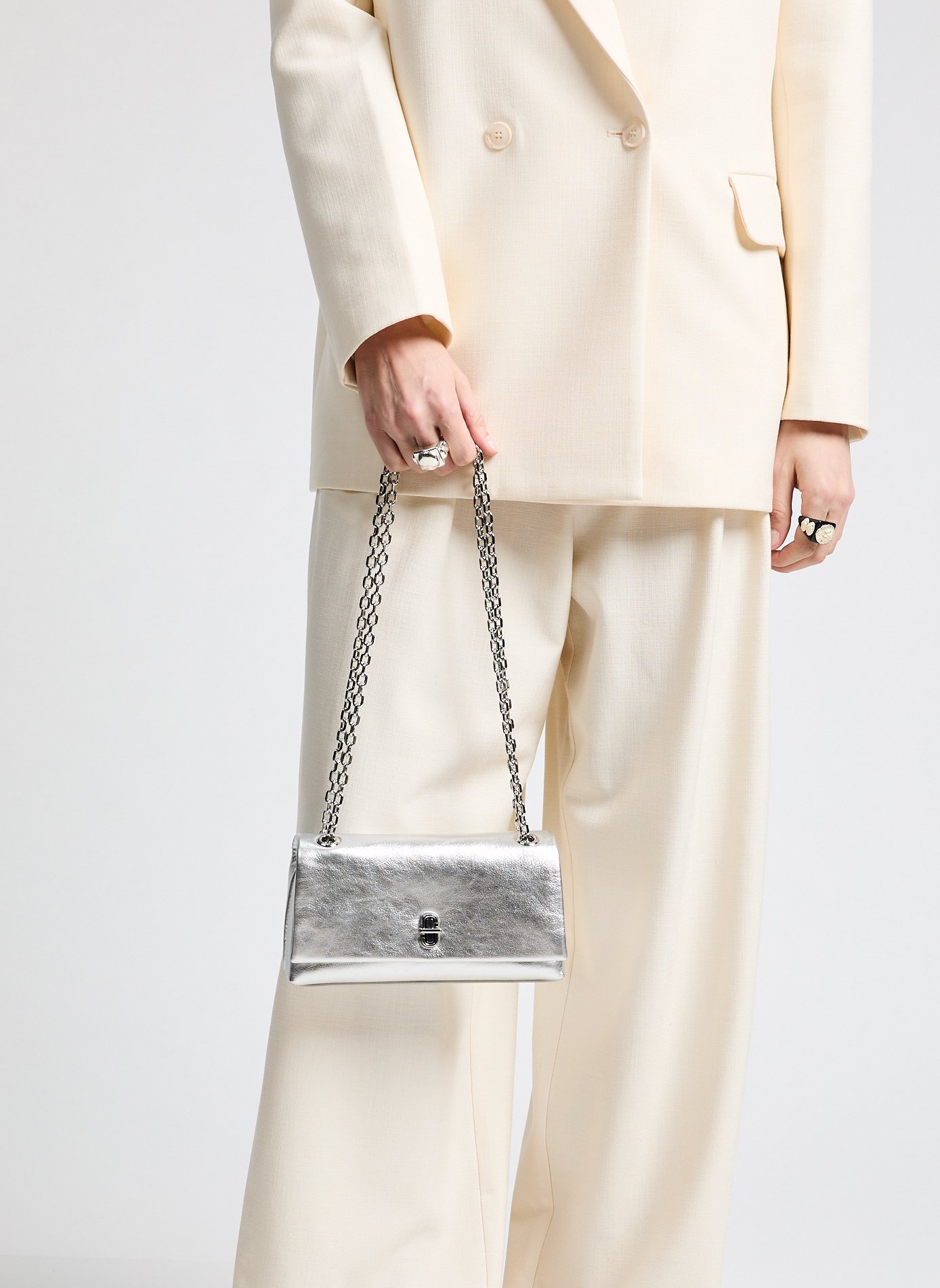 Sac à bandoulière The Metallic Dual Chain Wallet Multicolore