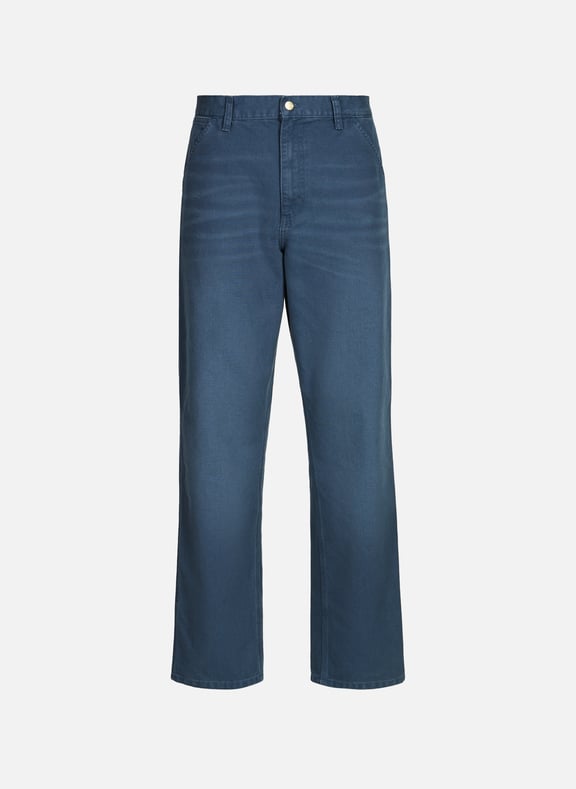 Pantalon Single Knee Bleu by CARHARTT WIP CARHARTT WIP Pantalon Single Knee Bleu