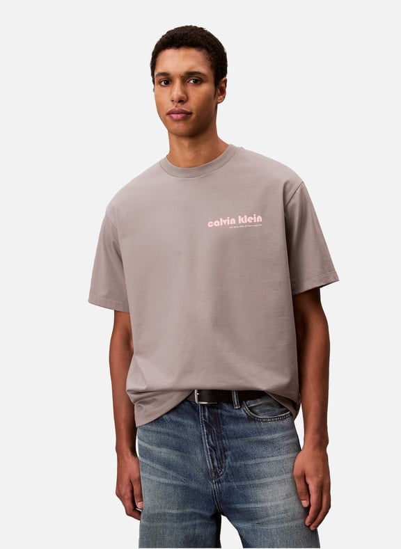 T-shirt en coton Gris by CALVIN KLEIN CALVIN KLEIN T-shirt en coton Gris
