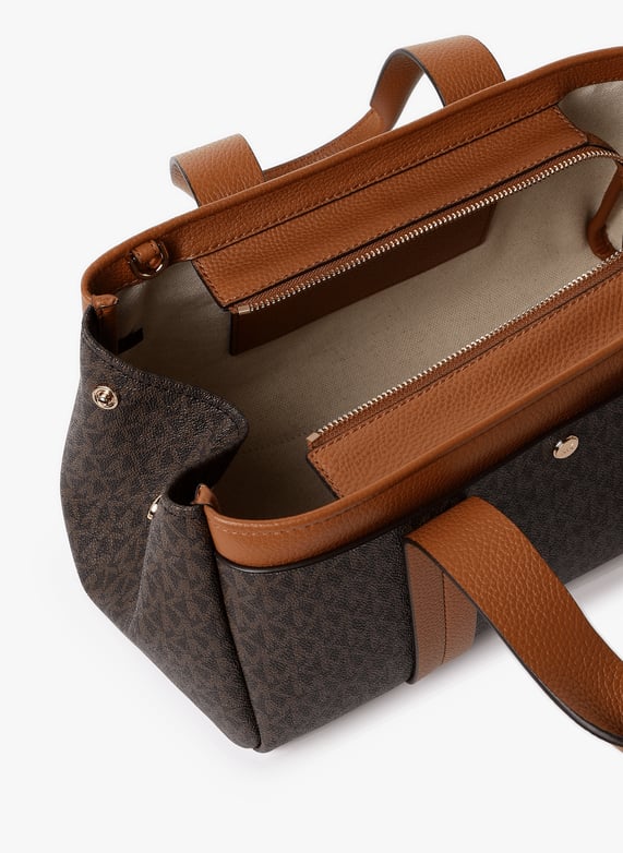 Sac à main Romee imprimé signature | Marron by MICHAEL KORS Sac à main Romee imprimé signature Marron