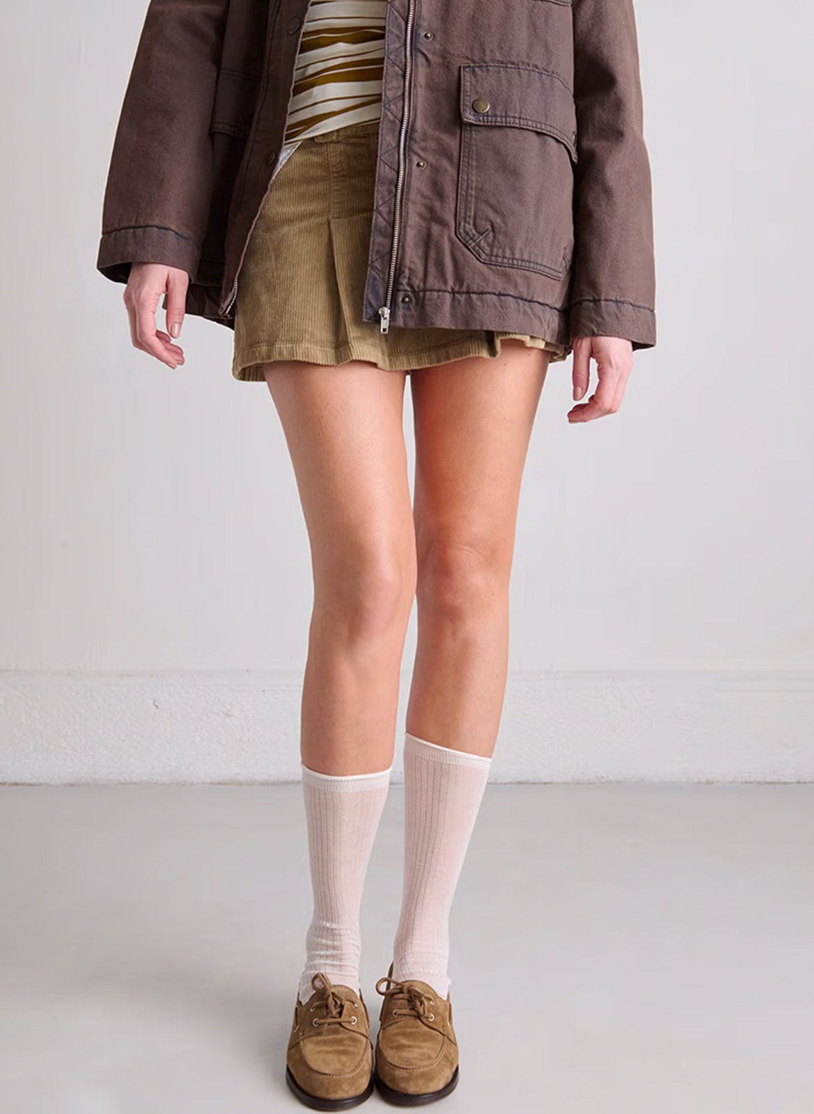 Mocassins en cuir olga JONAK Beige