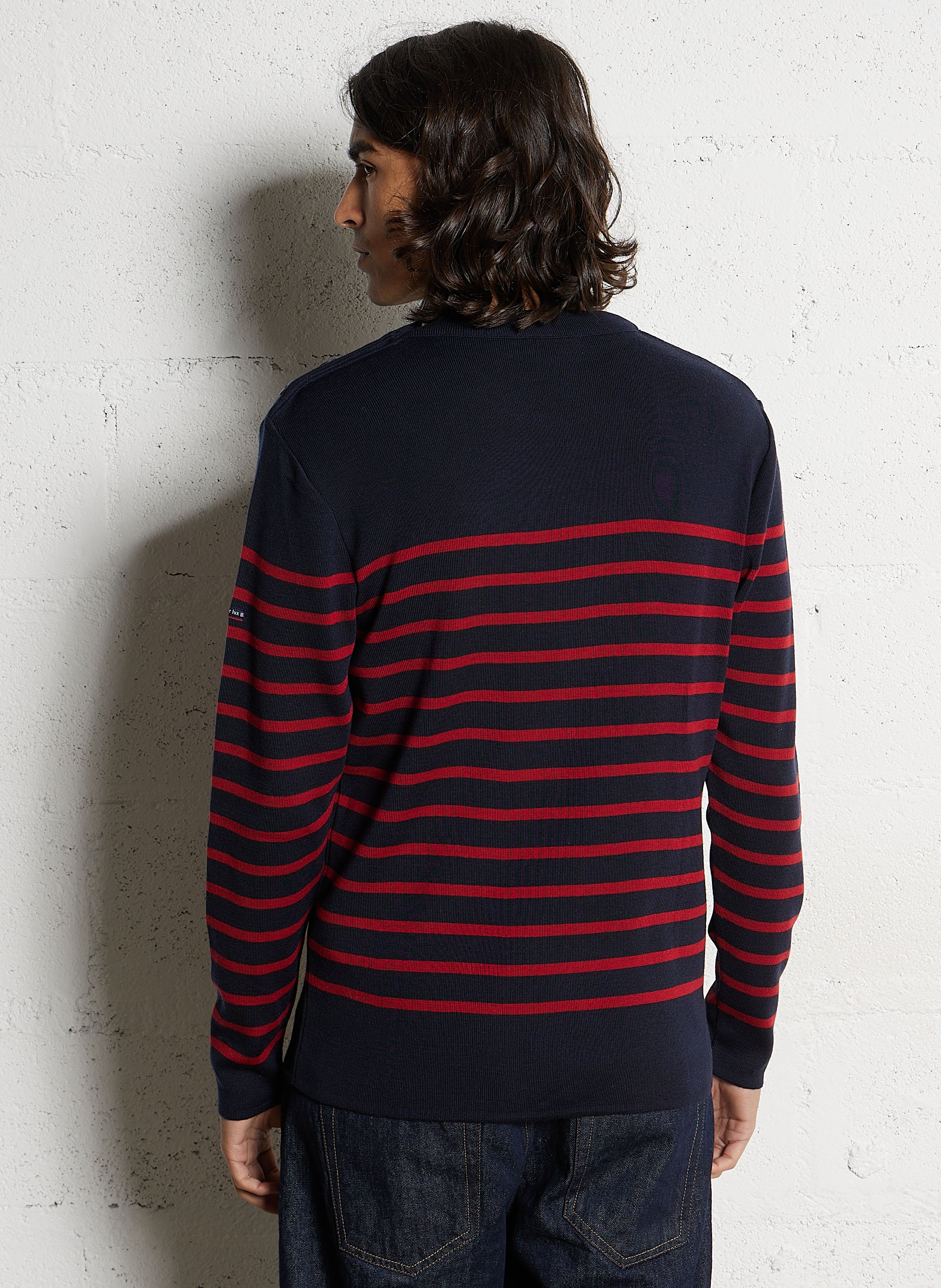 Pull col rond regular fit en laine goulenez ARMOR-LUX Bleu