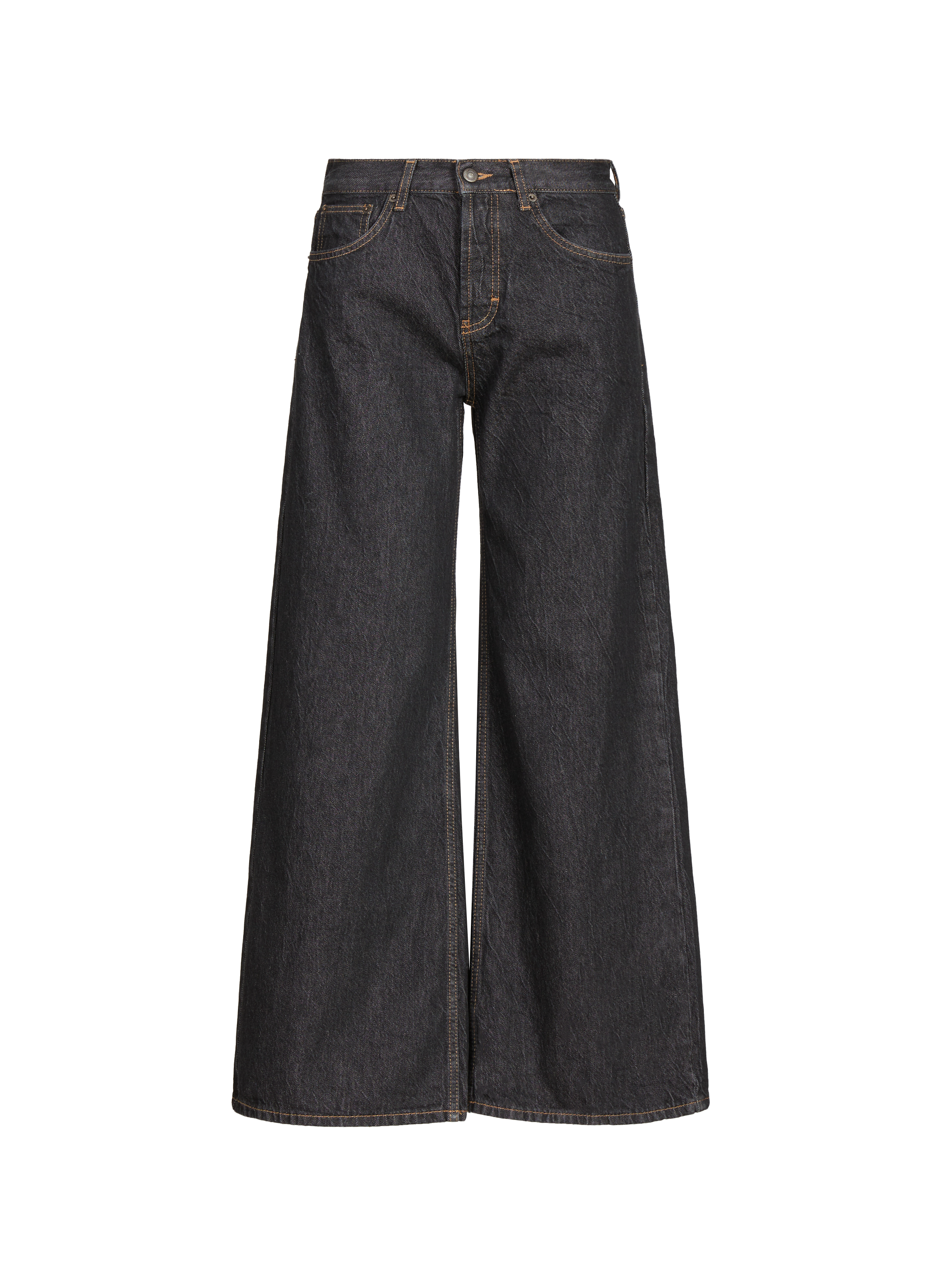 TOPSHOP Wide leg cotton jeans Black