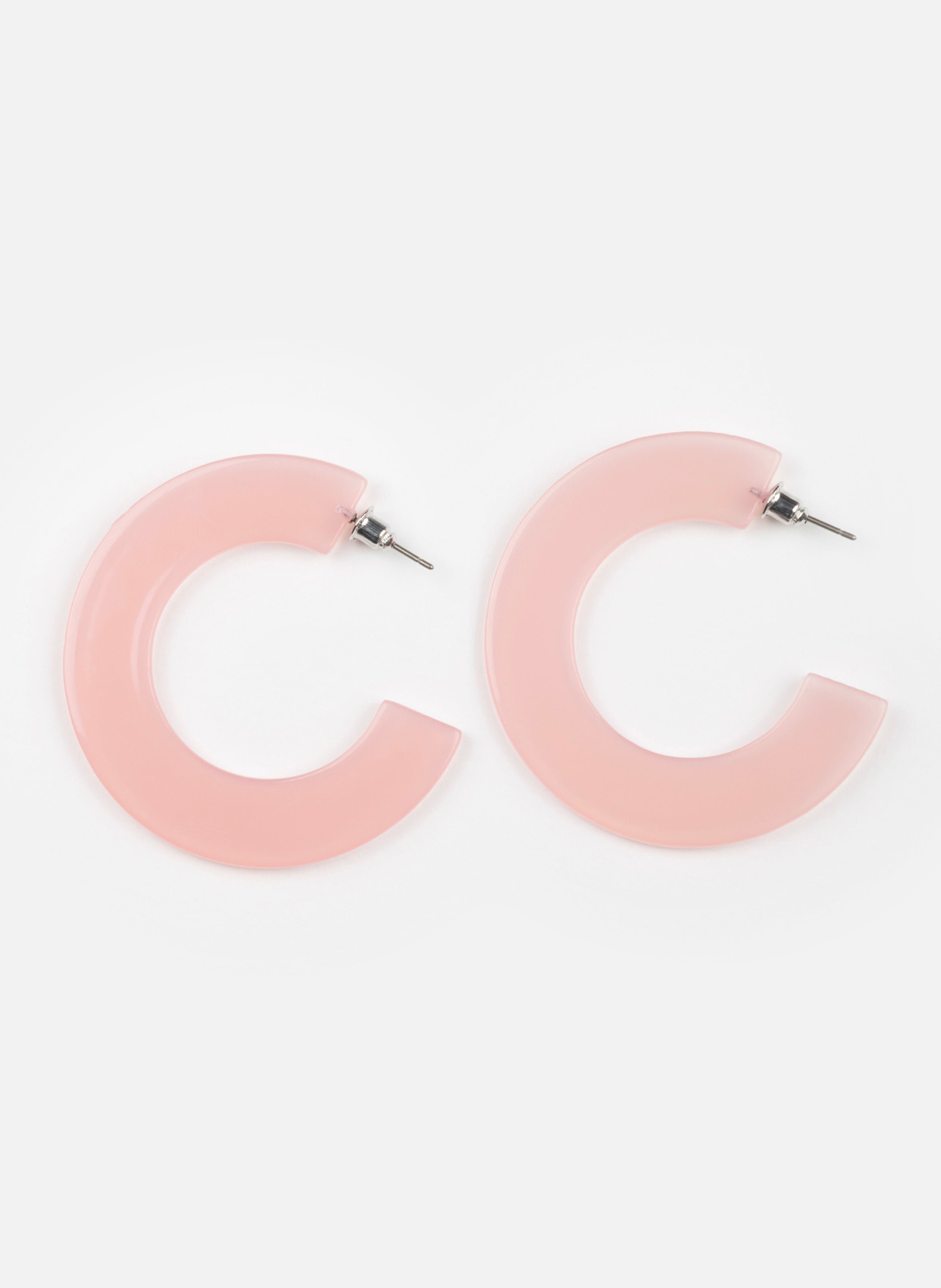 Boucles d'oreilles ginza en acétate de cellulose RoseKURAGE GINZA