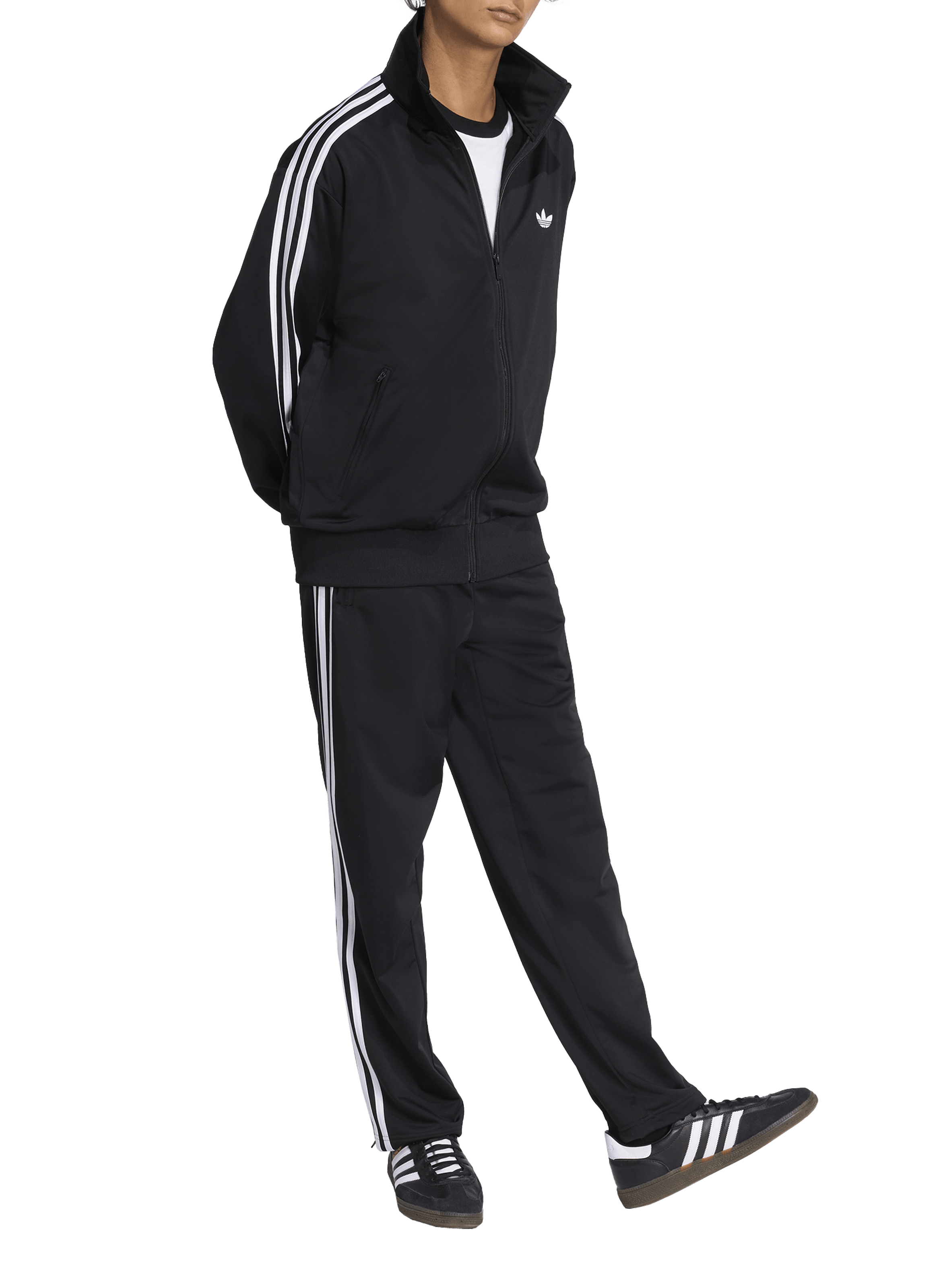 Zip-up jacket with high collar ADIDAS Black