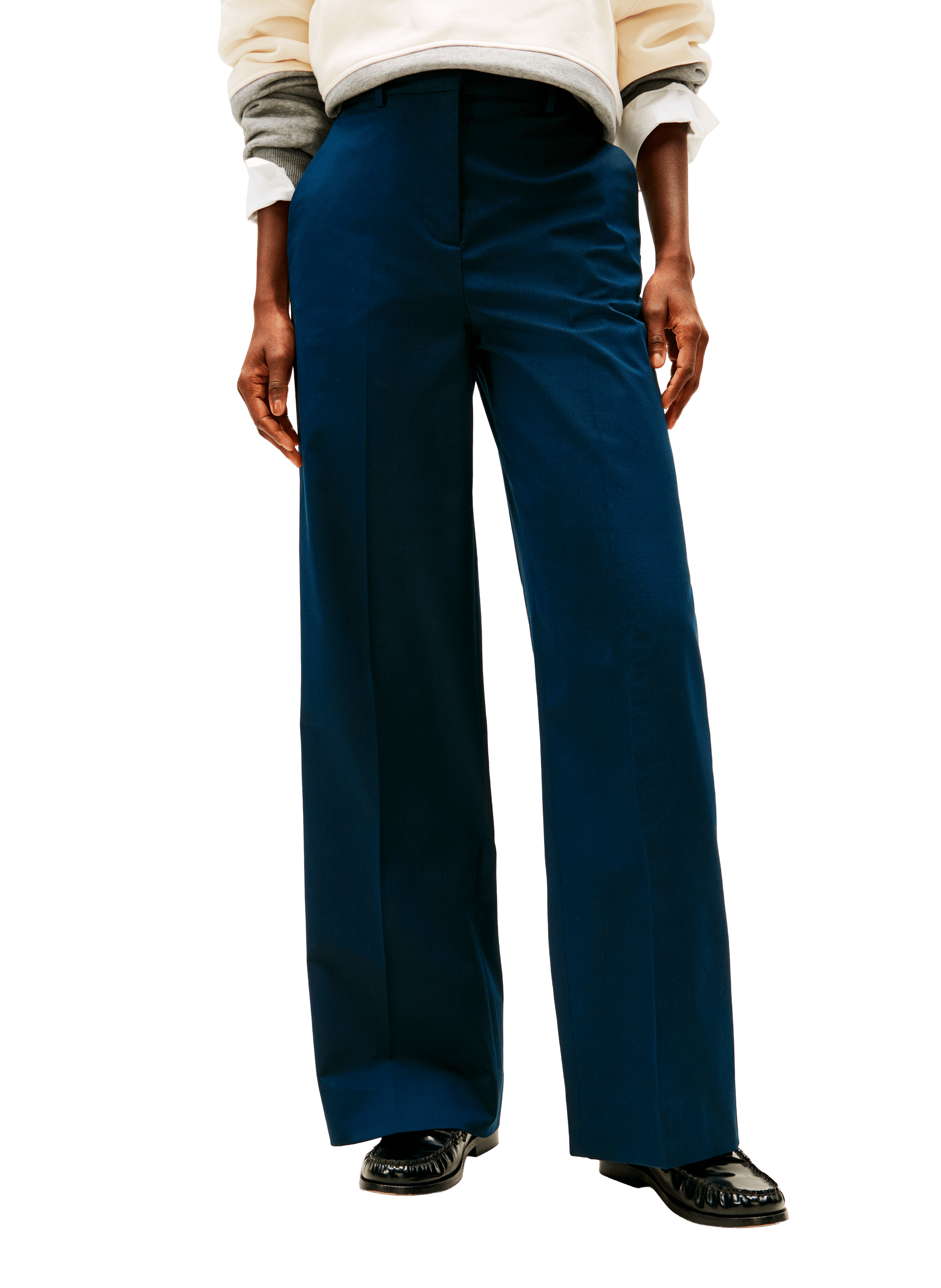 Pantalon jambes larges TOMMY HILFIGER Bleu