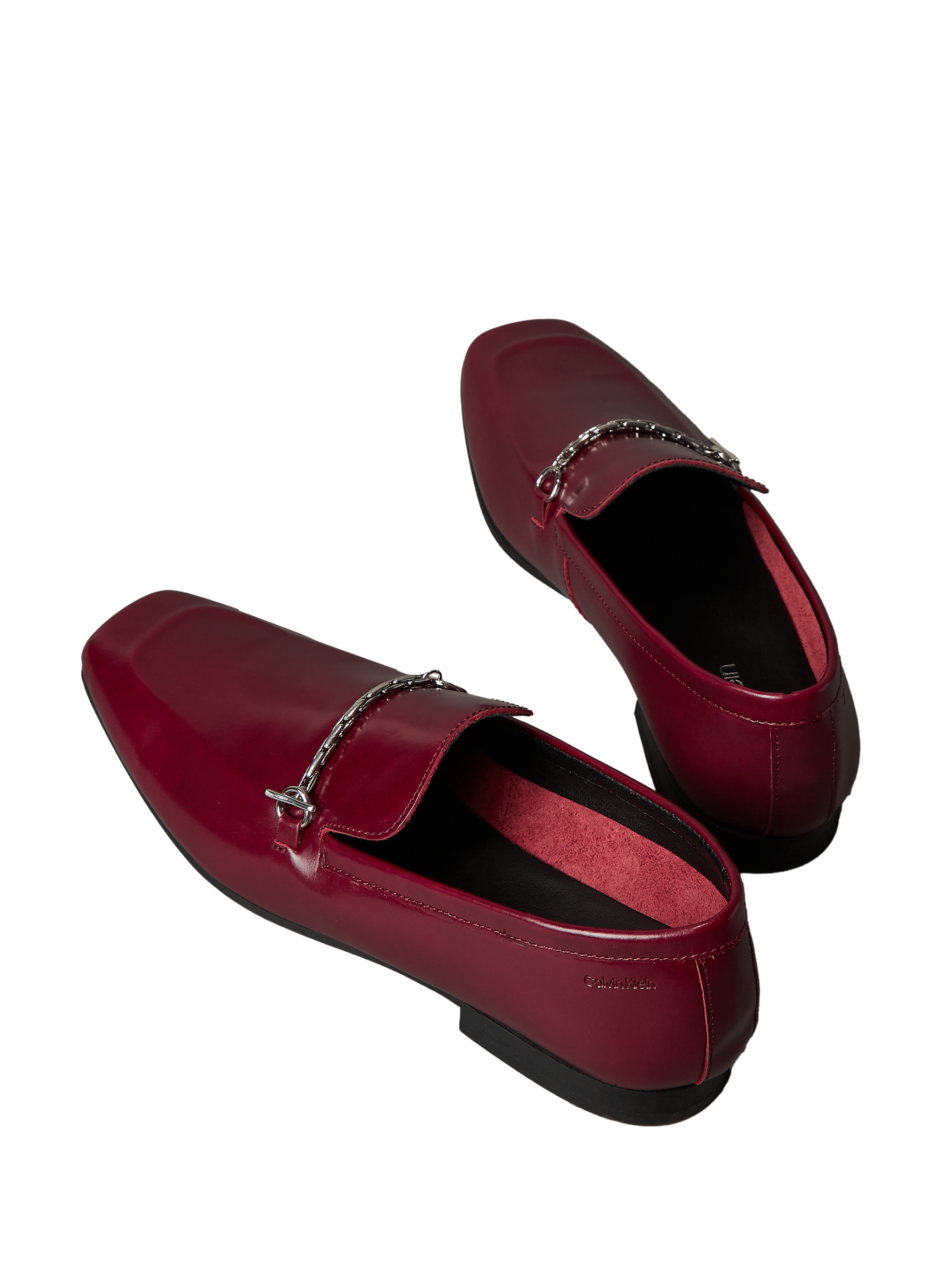 Mocassins Matilda à bout carré CALVIN KLEIN Rouge