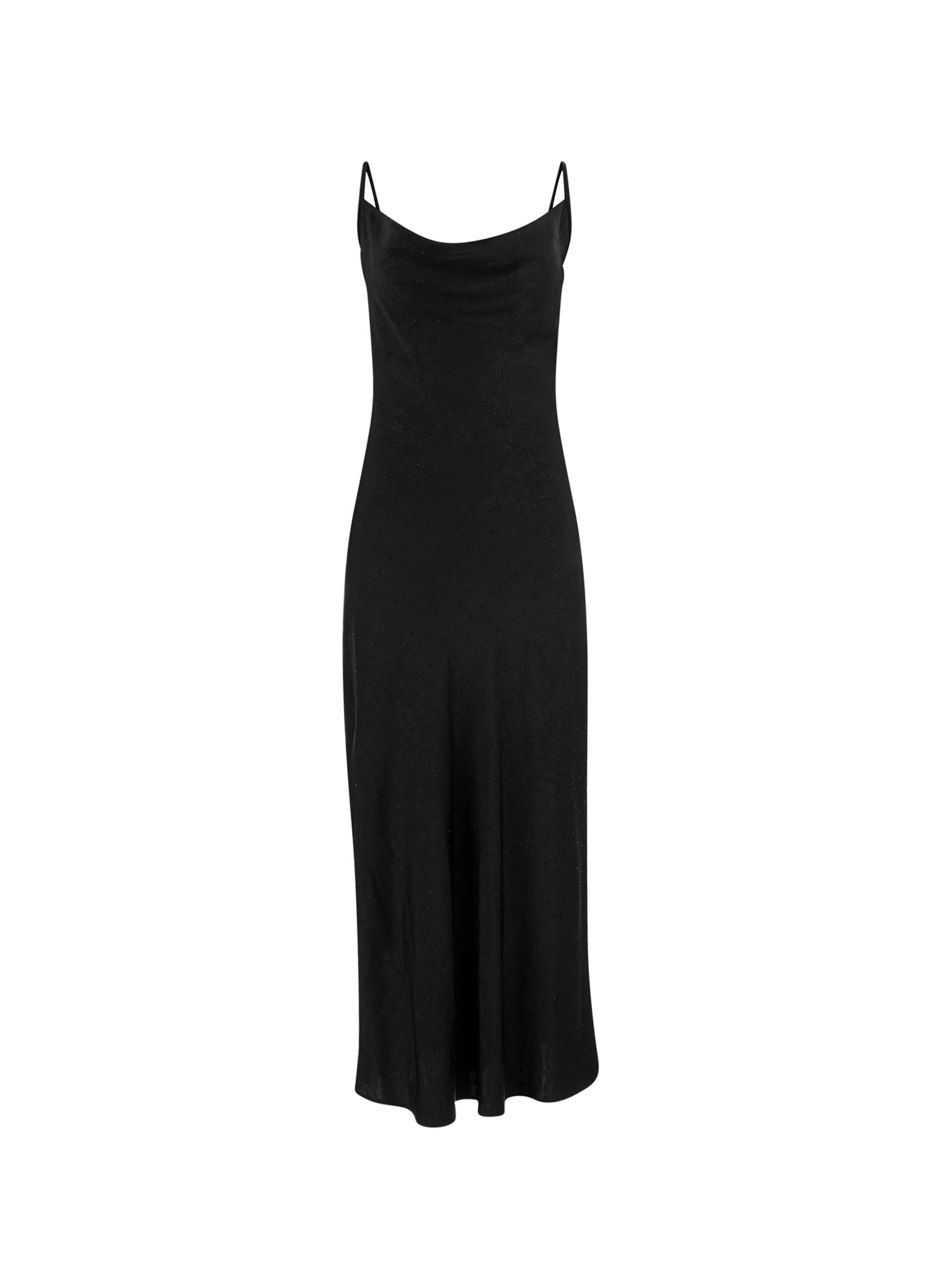 Robe longue esprit nuisette en satin GUESS Noir