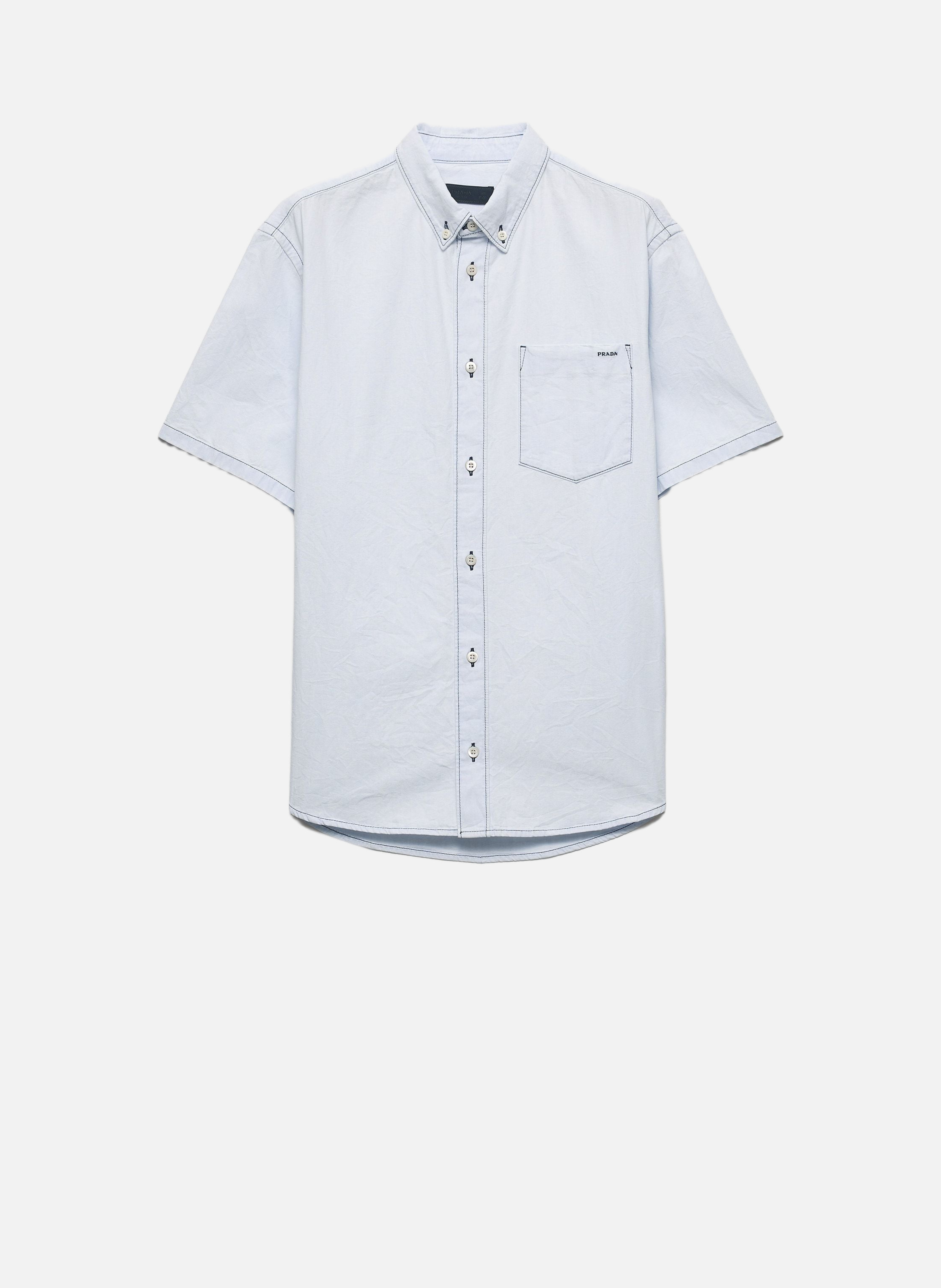 Chemise en chambray PRADA Bleu