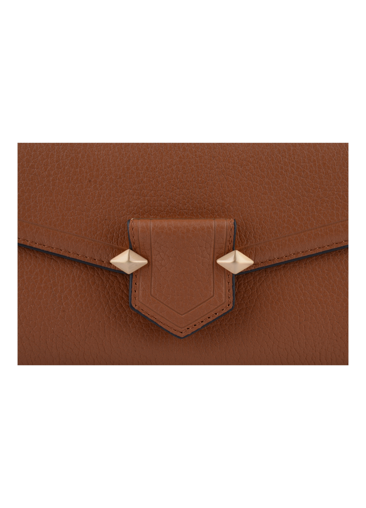 Sèvres | pochette en cuir de vachette POURCHET Marron