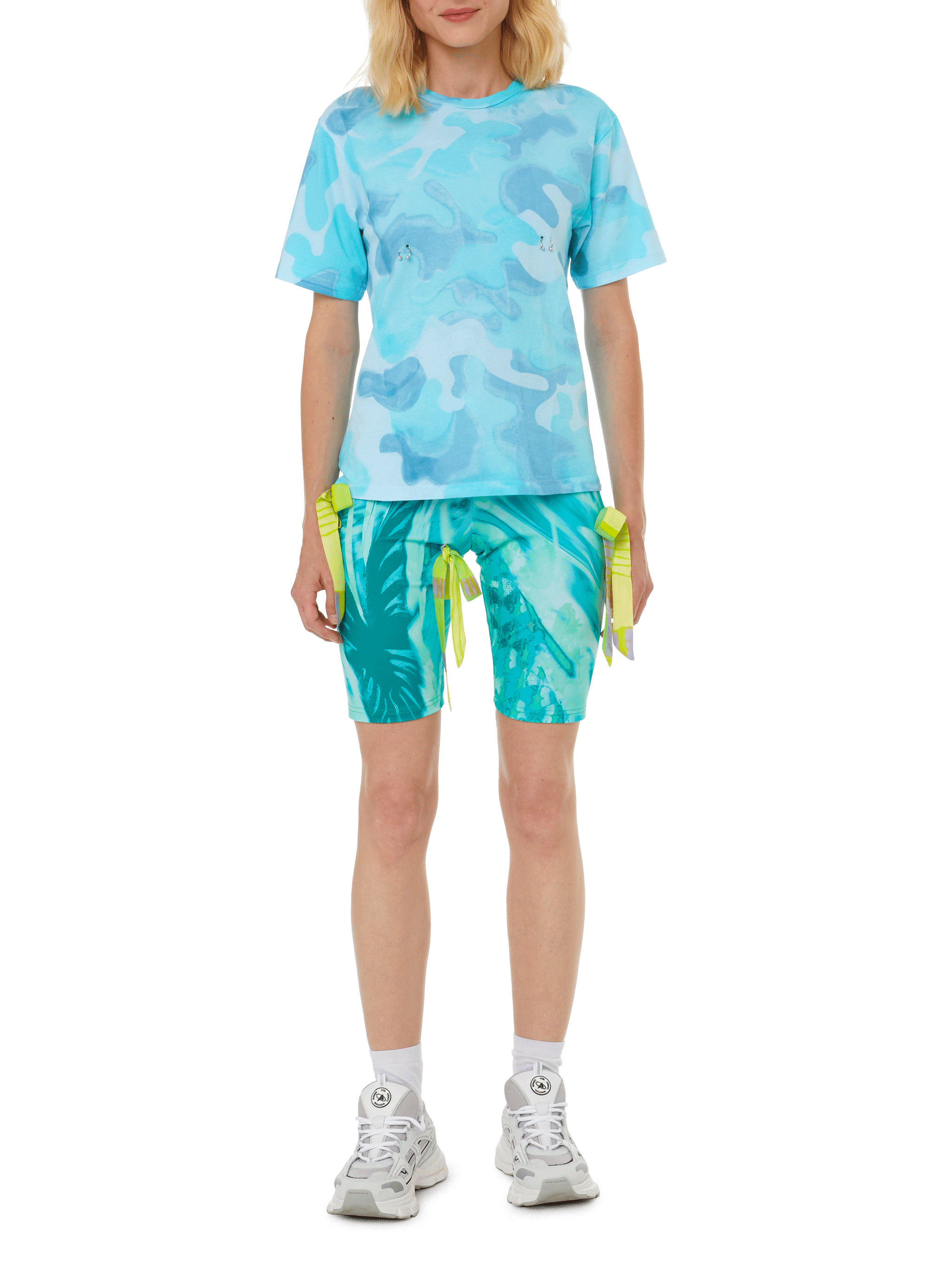 Short cycliste à ruban COLLINA STRADA Bleu