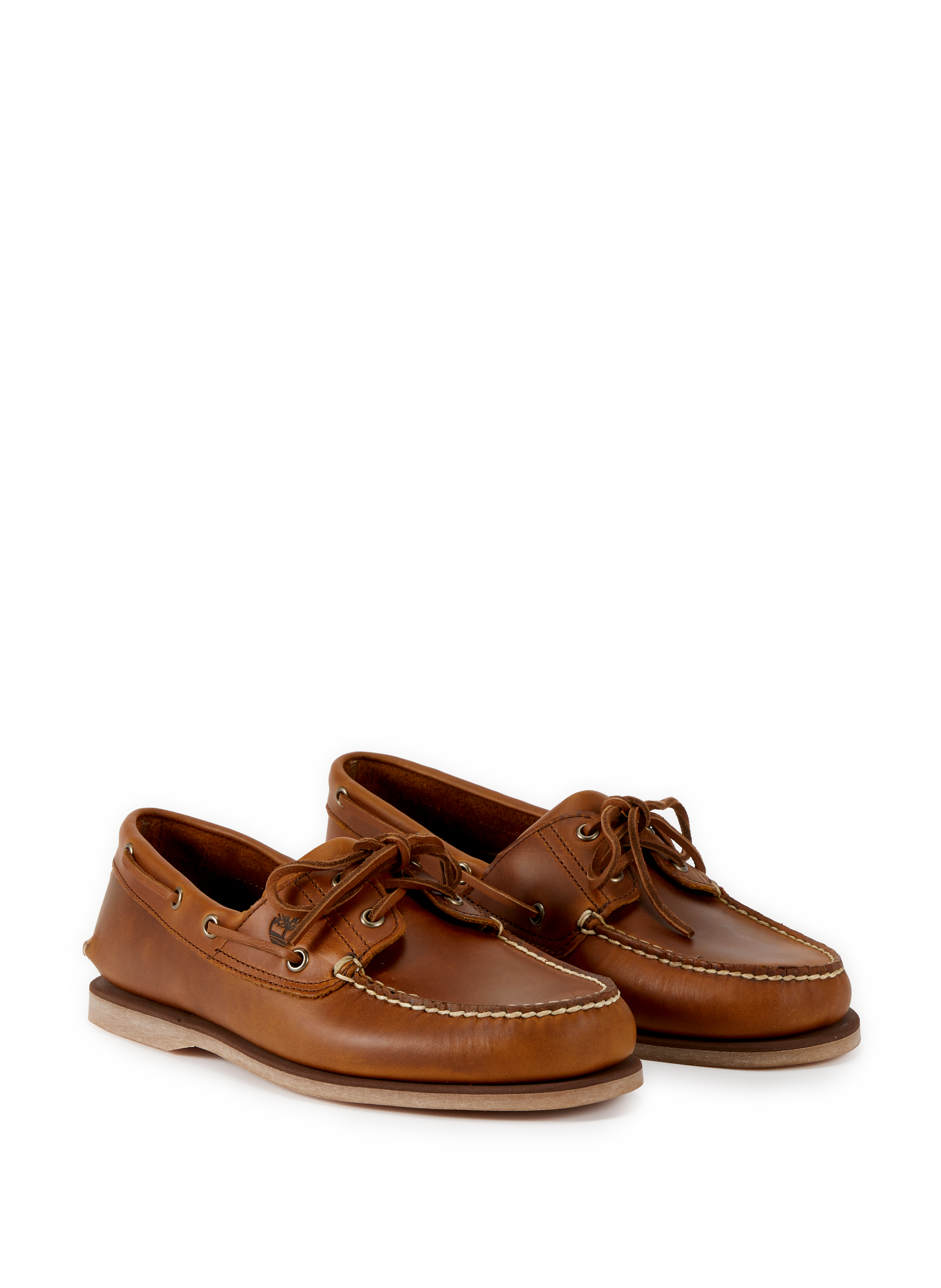 Mocassins en cuir avec surpiqûres TIMBERLAND Marron