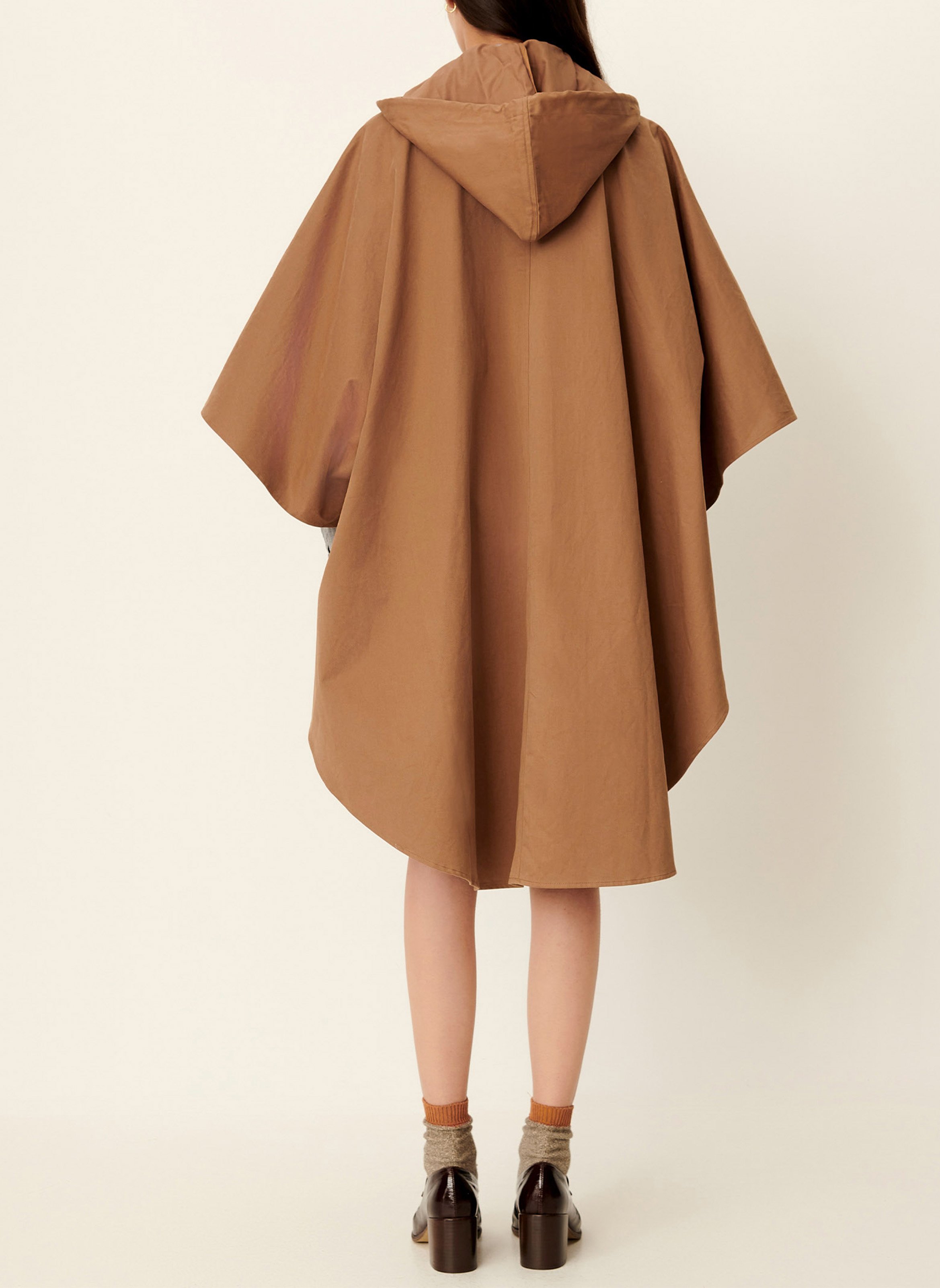 Cape oversize en coton castelwick SESSUN Beige