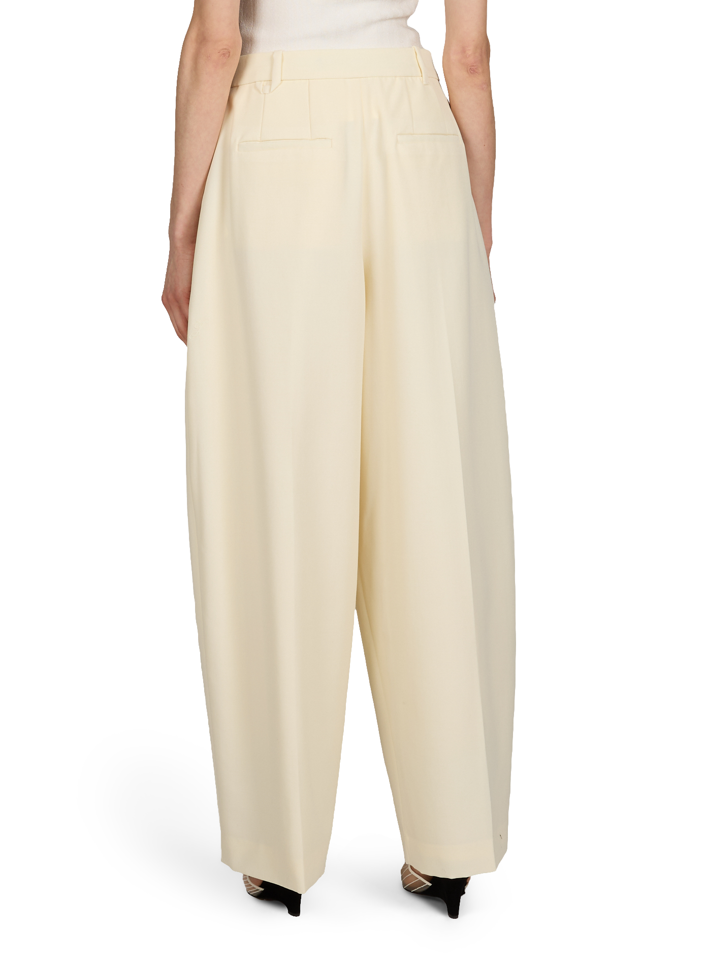 Le pantalon d'Homme ample en laine vierge JACQUEMUS Blanc