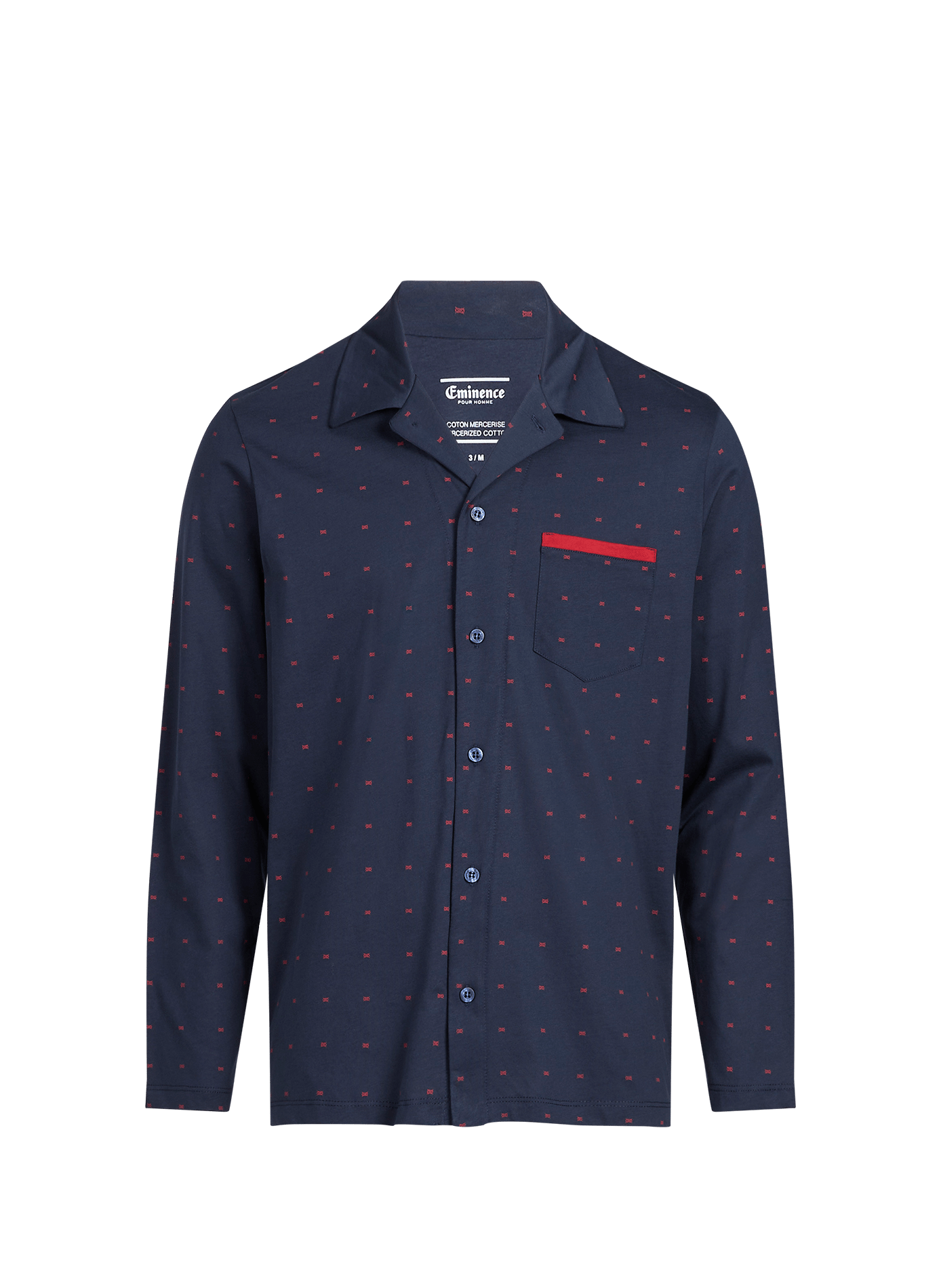 Set of long cotton pajamas EMINENCE Blue