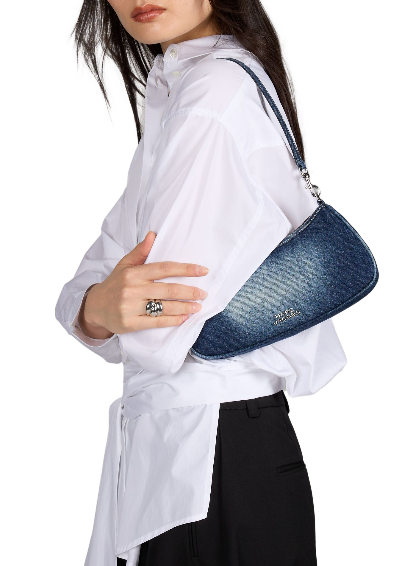 Denim shoulder bag MARC JACOBS Blue