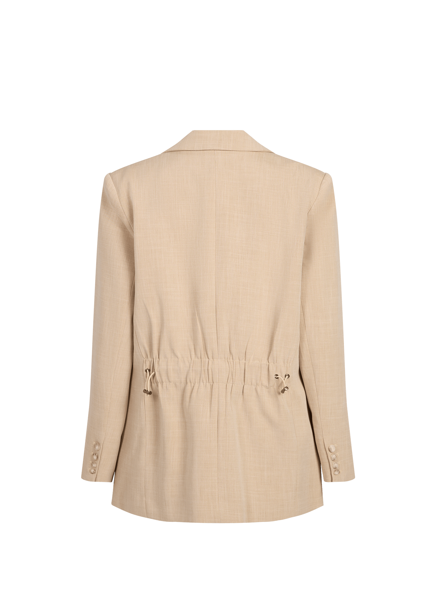 Veste droite à col tailleur SUNCOO Beige