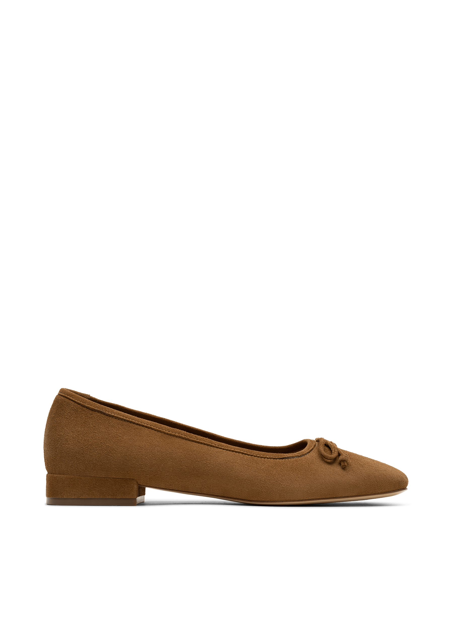 Ballerines toledo en chevre velours PARALLELE Marron