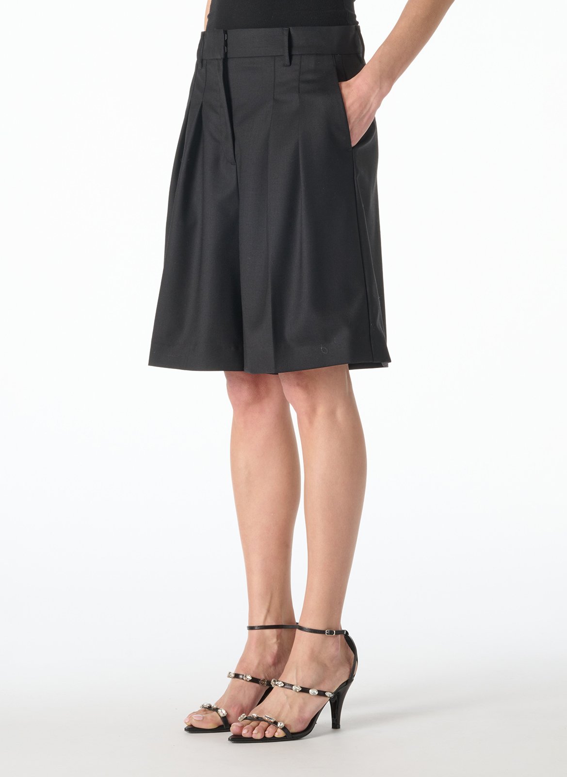 Short long large uni en laine cursa IRO Noir