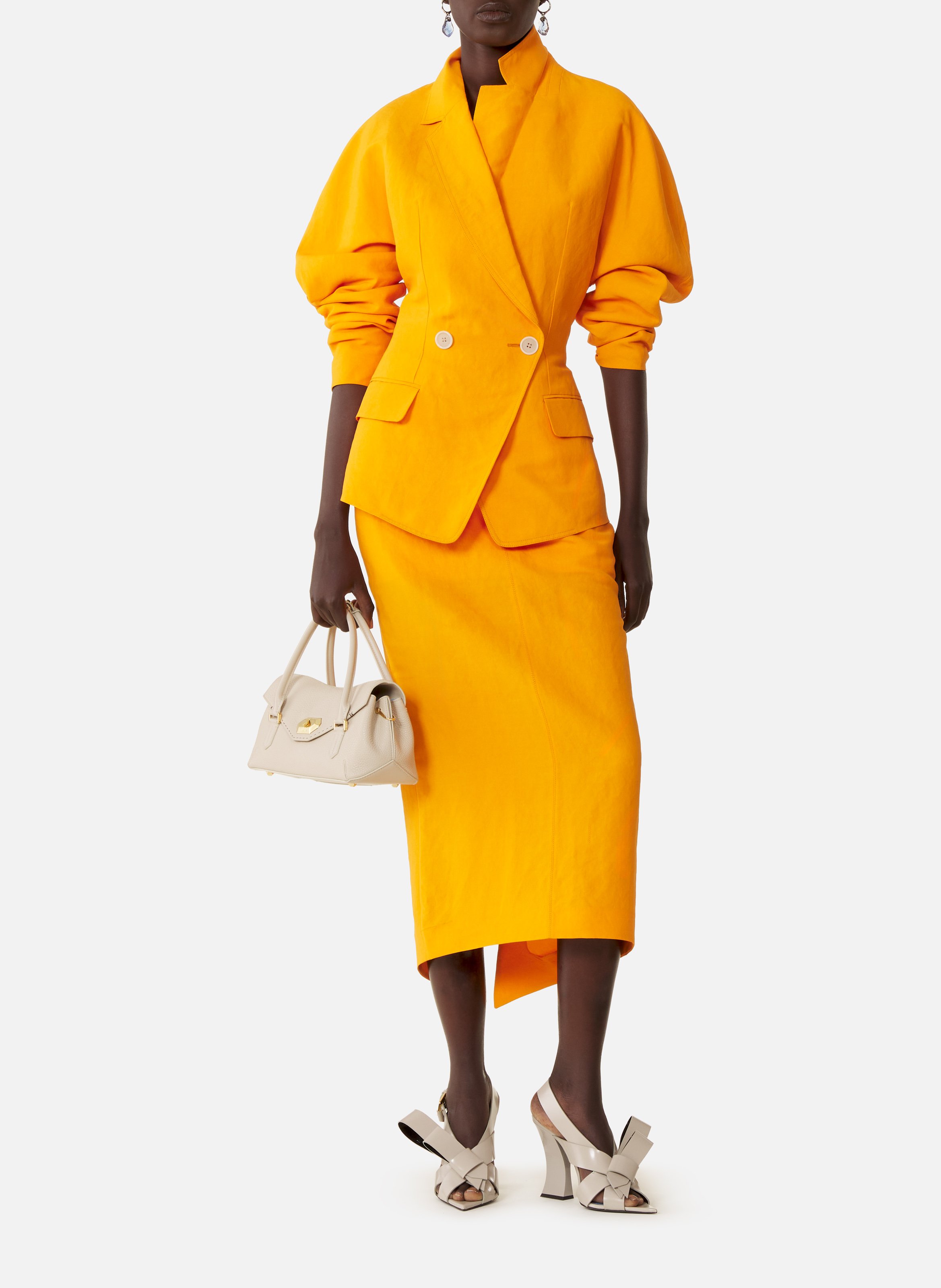 Veste dos nu en papier LANVIN Orange