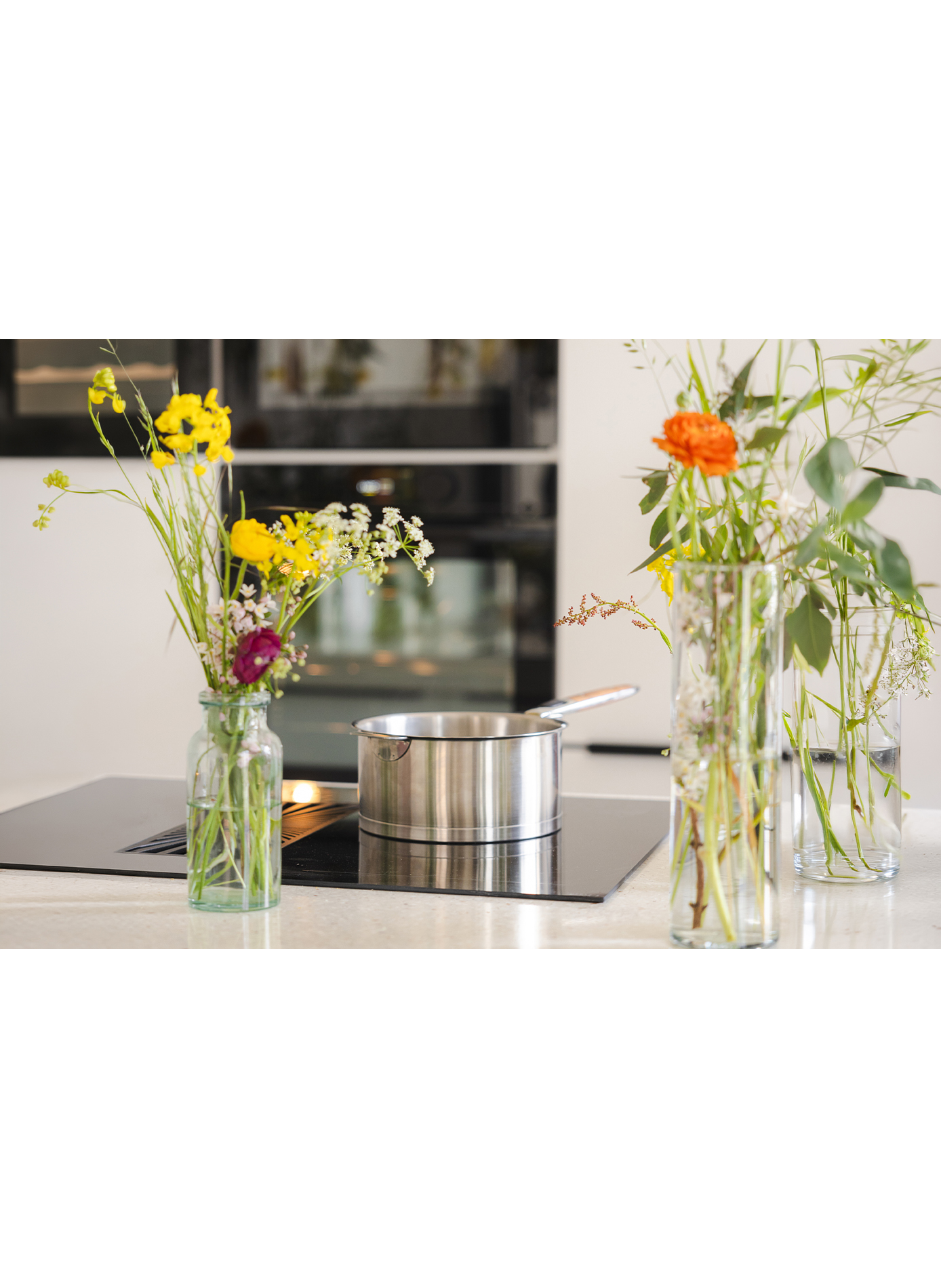 Lot de 3 casseroles Strate en inox CRISTEL Gris