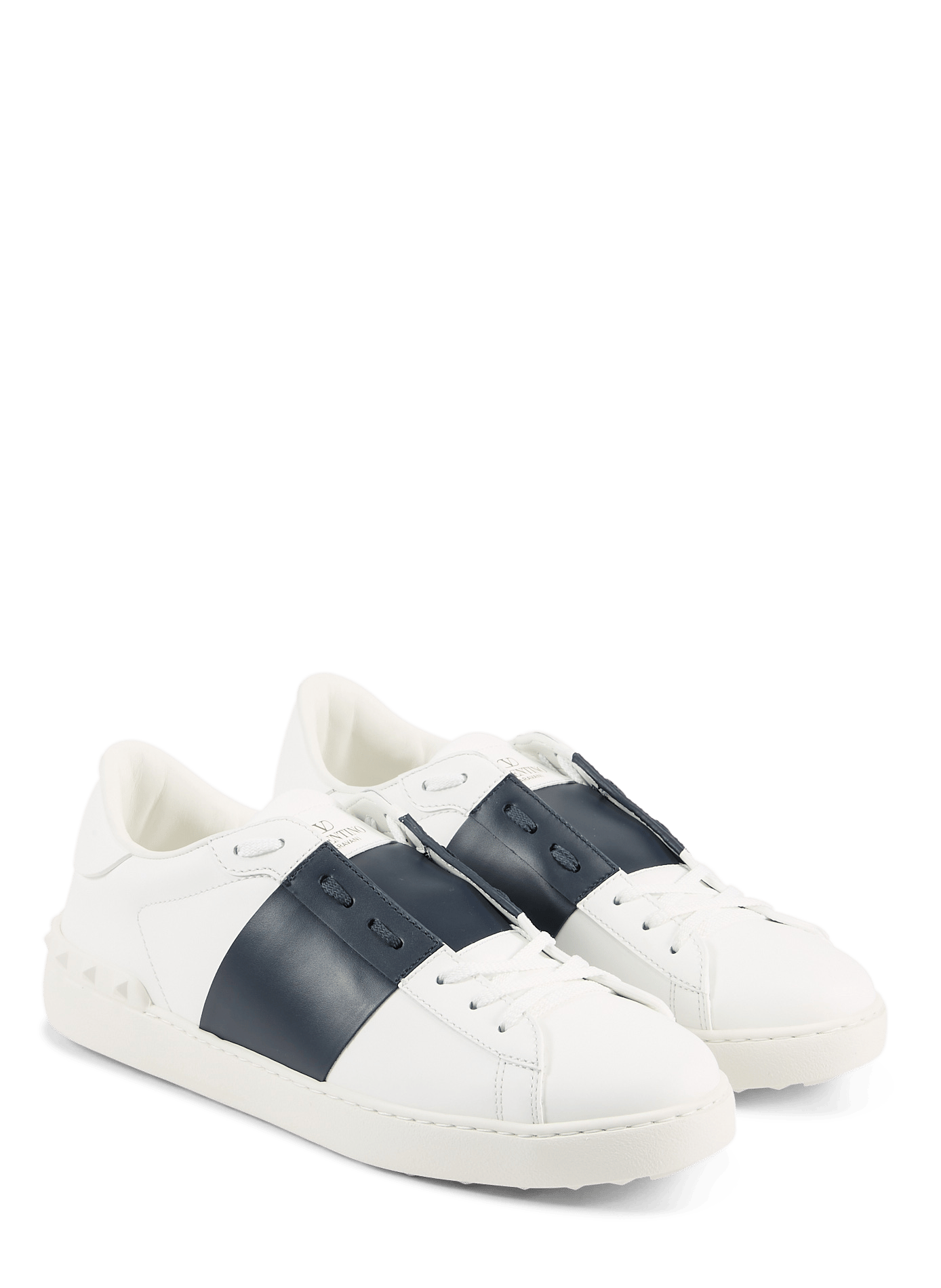 Leather low-top sneakers VALENTINO White