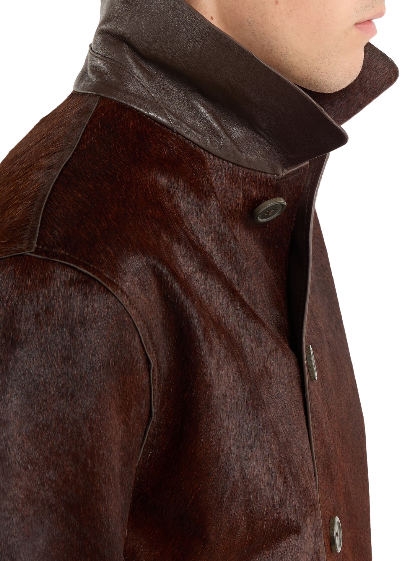 Iffu leather jacket SAISON 1865 Brown
