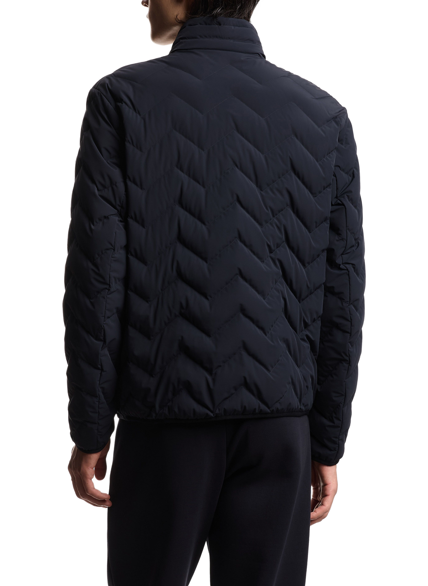 High collar down jacket EMPORIO ARMANI Blue
