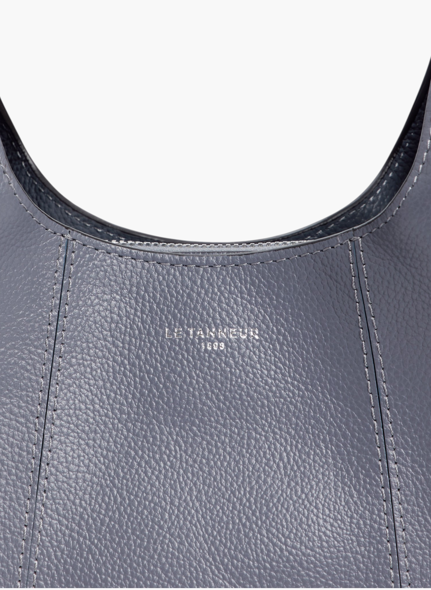 Petit sac à main juliette en cuir grainé LE TANNEUR Bleu