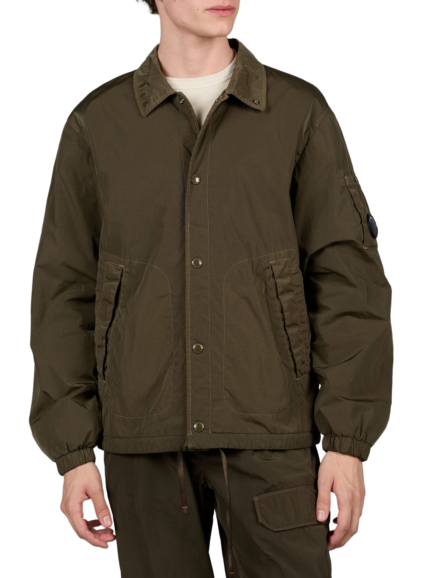 Jacket with embroidered logo | Khaki CP COMPANY Men
