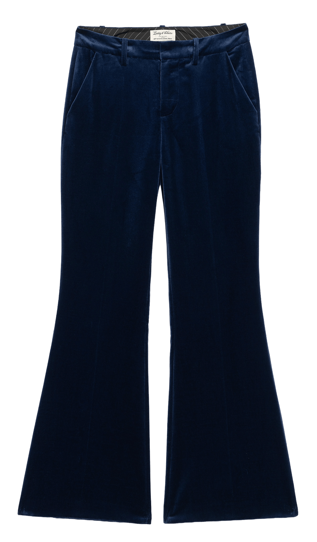 Pantalon boot-cut en coton prevy ZADIG&VOLTAIRE Bleu